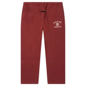 Fleece Relaxed Sweatpant - Crimson
