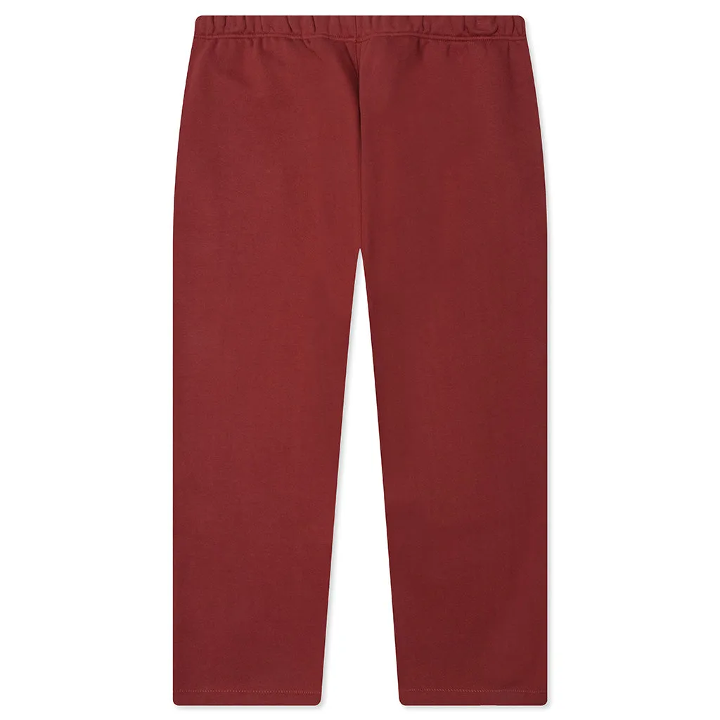 Fleece Relaxed Sweatpant - Crimson