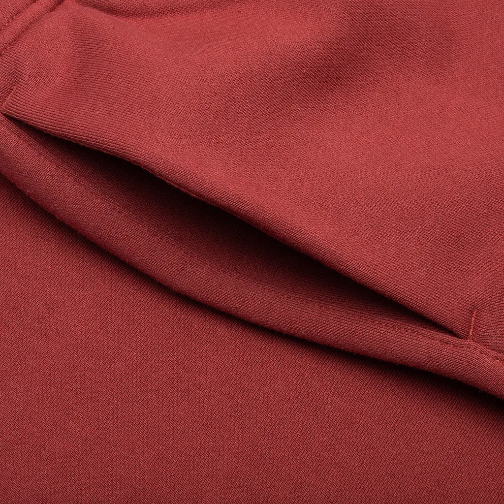 Fleece Relaxed Sweatpant - Crimson