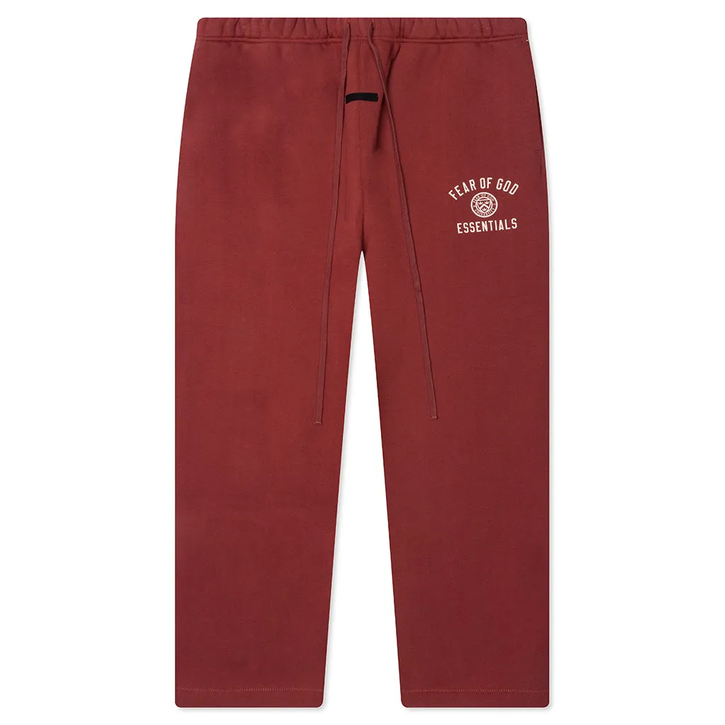 Fleece Relaxed Sweatpant - Crimson