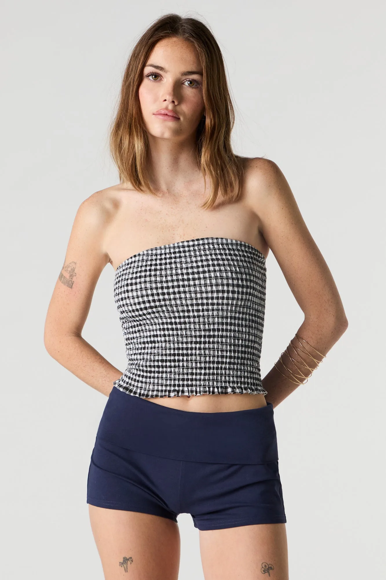 Foldover Waist Shortie