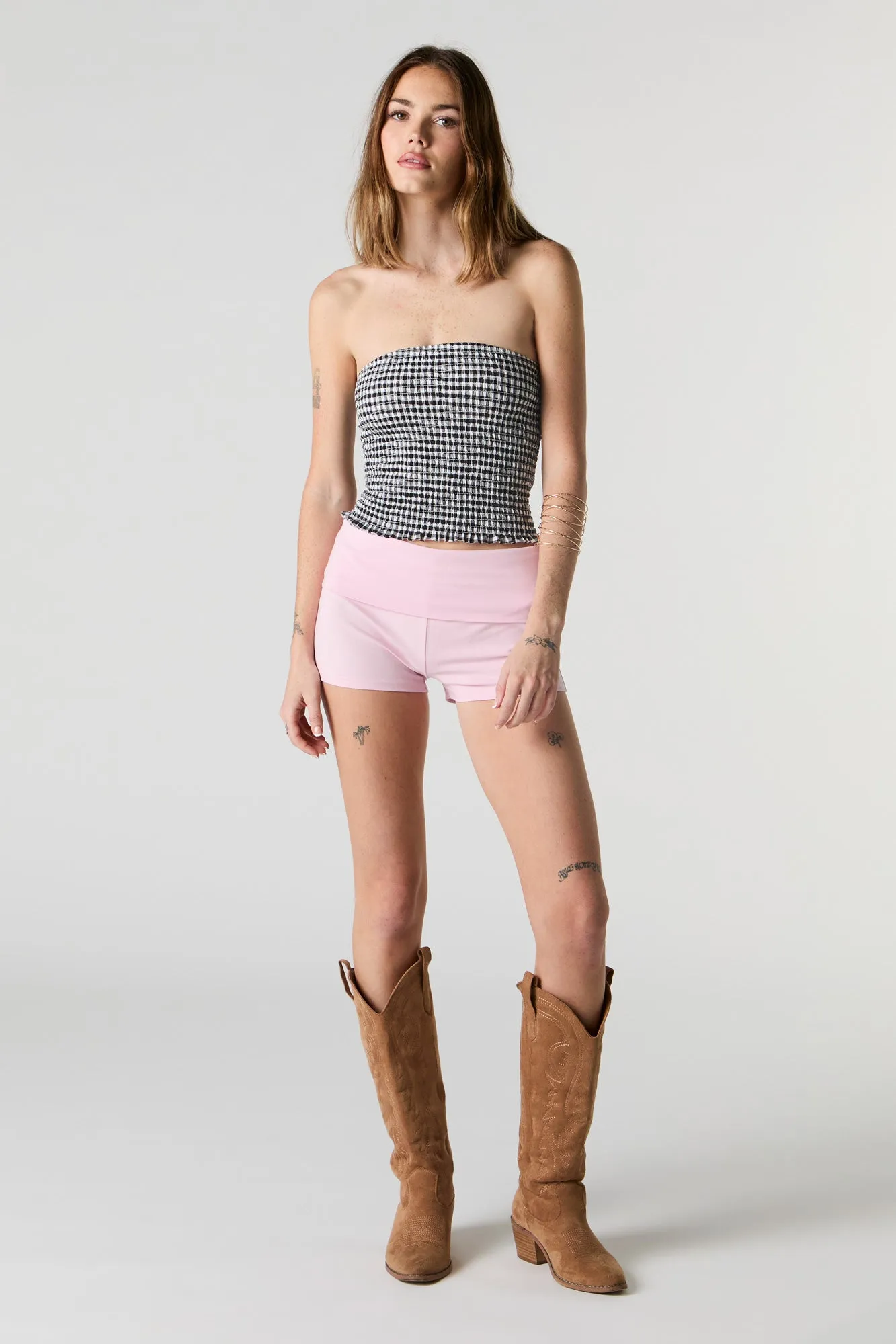 Foldover Waist Shortie
