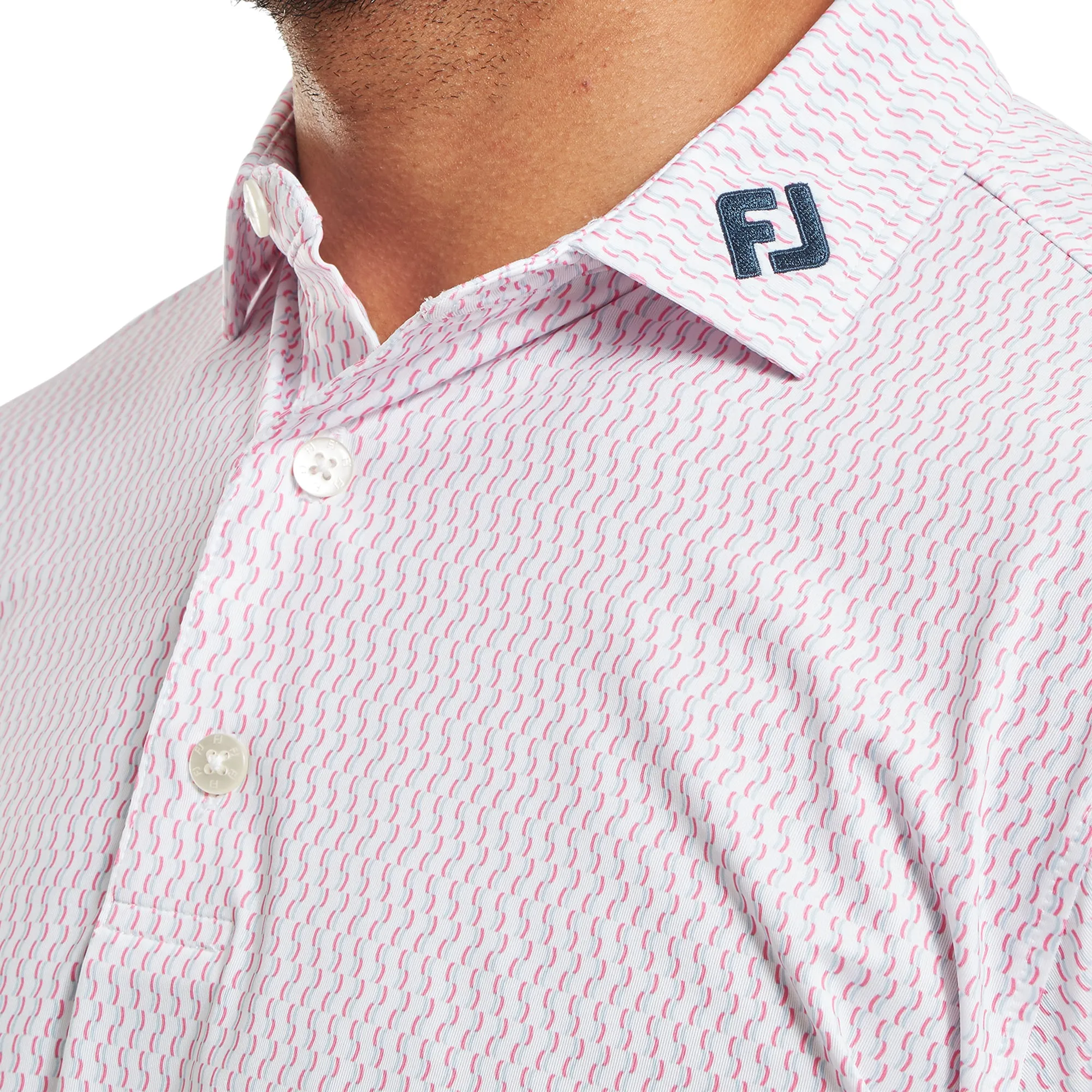 FootJoy Wiggle Print Lisle Golf Shirt
