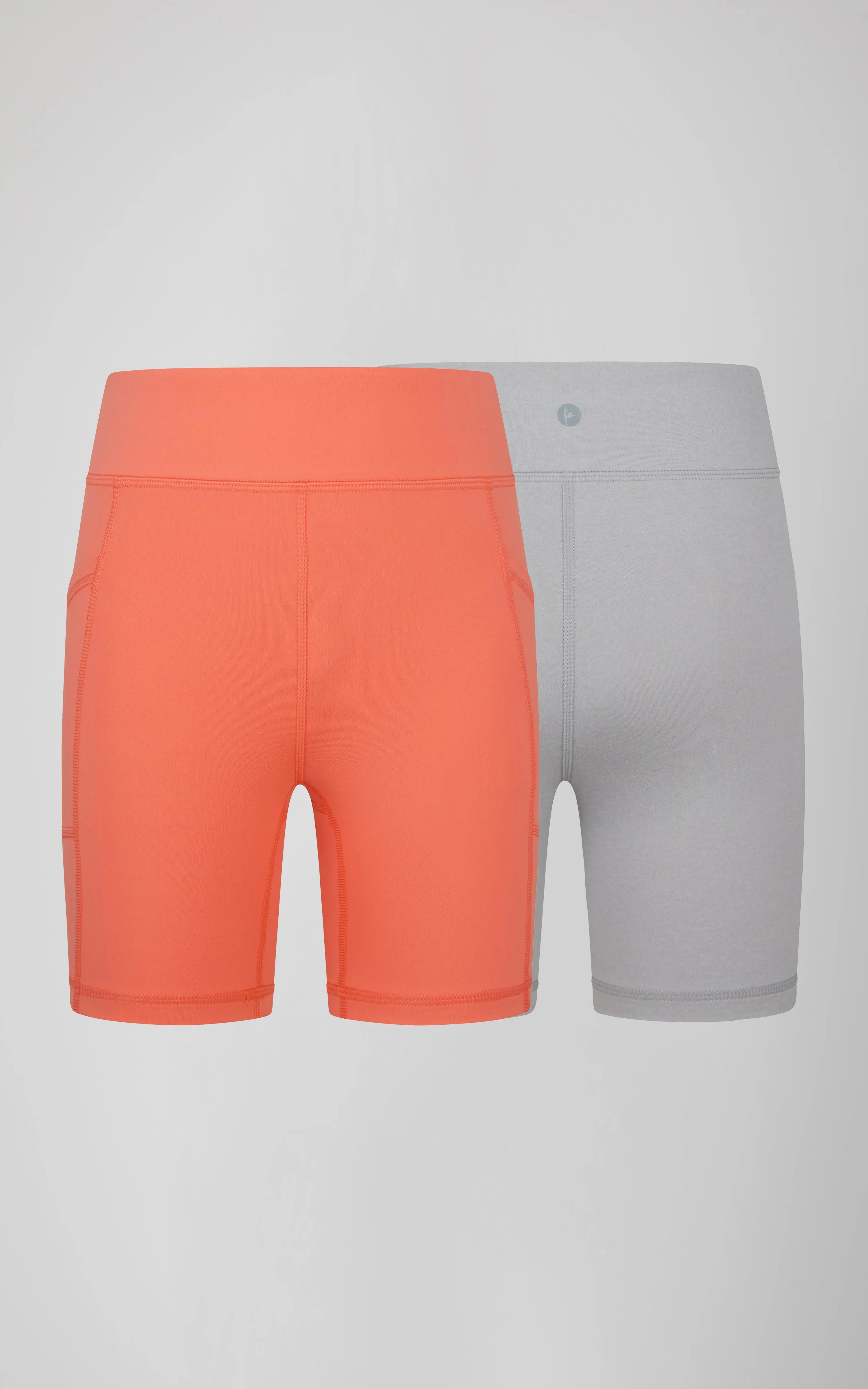 Girls 2 PK Interlock Side Pocket   Basic Bike Short