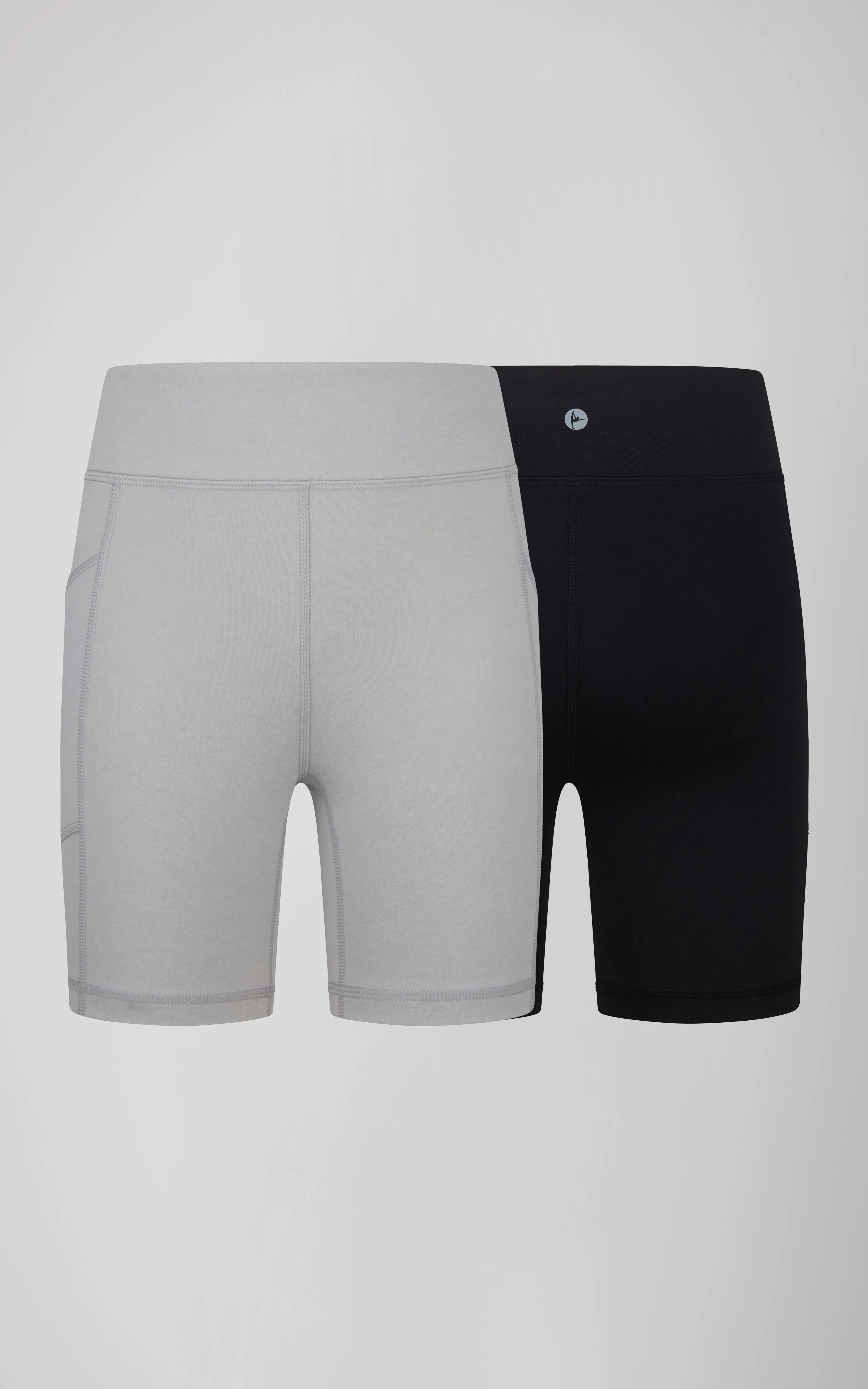 Girls 2 PK Interlock Side Pocket   Basic Bike Short