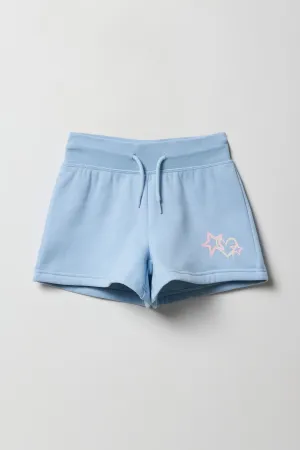 Girls Active Graphic Fleece Short