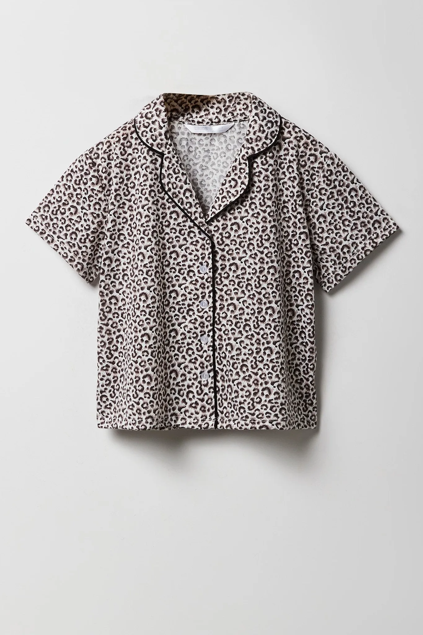 Girls Button-Up Top & Short 2 Piece Pajama Set