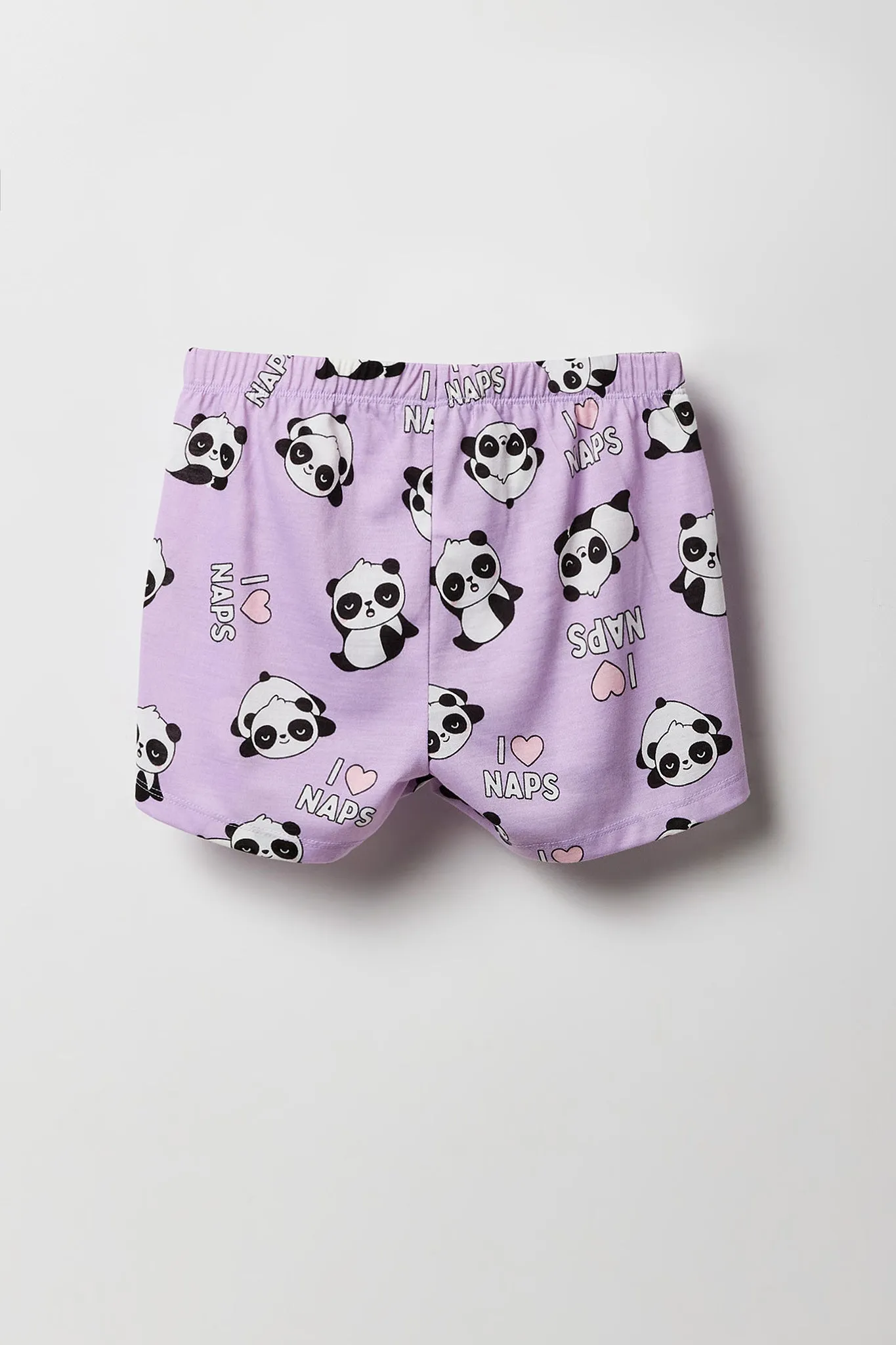 Girls Button-Up Top & Short 2 Piece Pajama Set