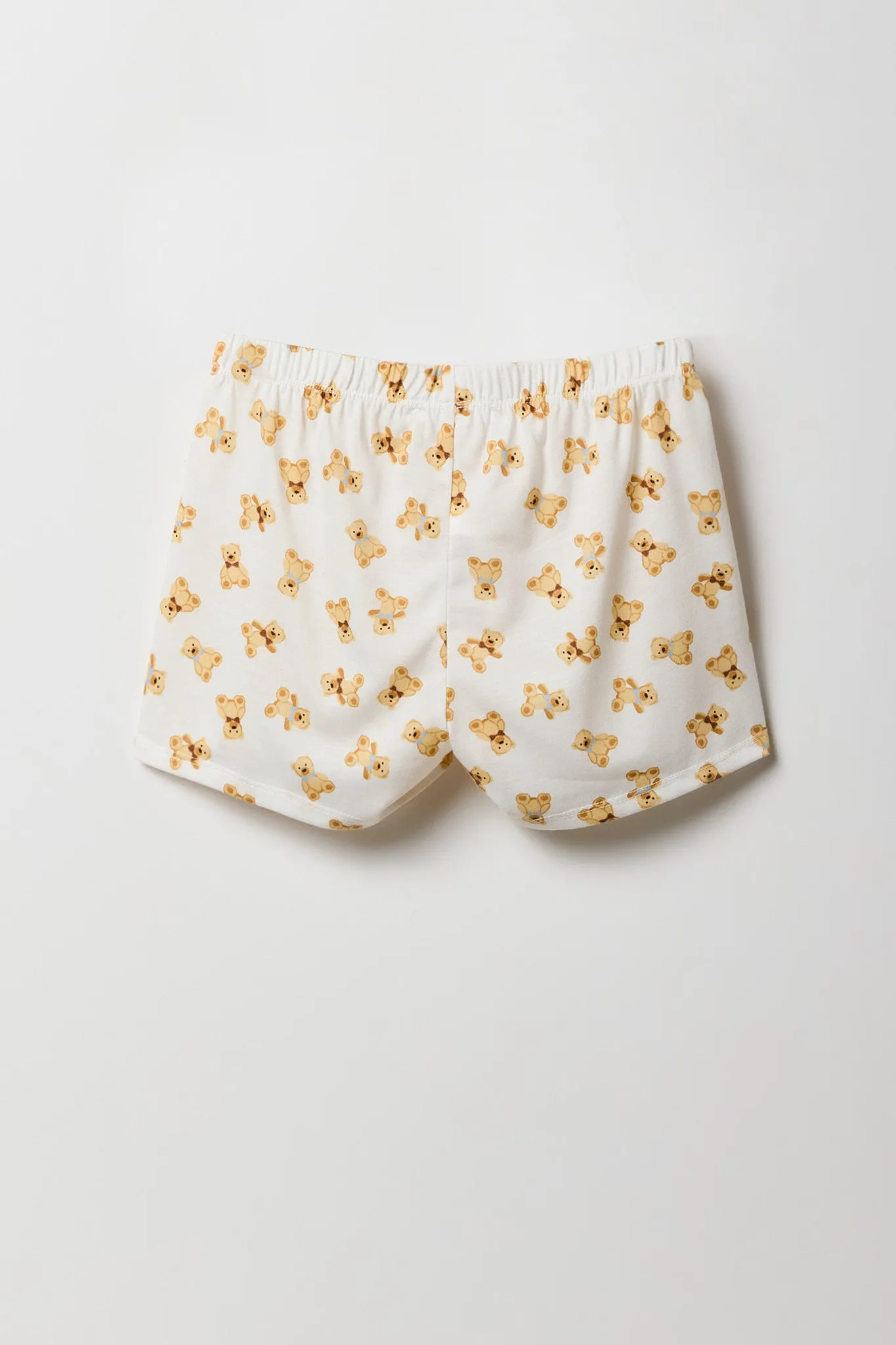 Girls Button-Up Top & Short 2 Piece Pajama Set