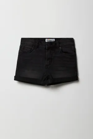 Girls Denim Mid Rise Shortie