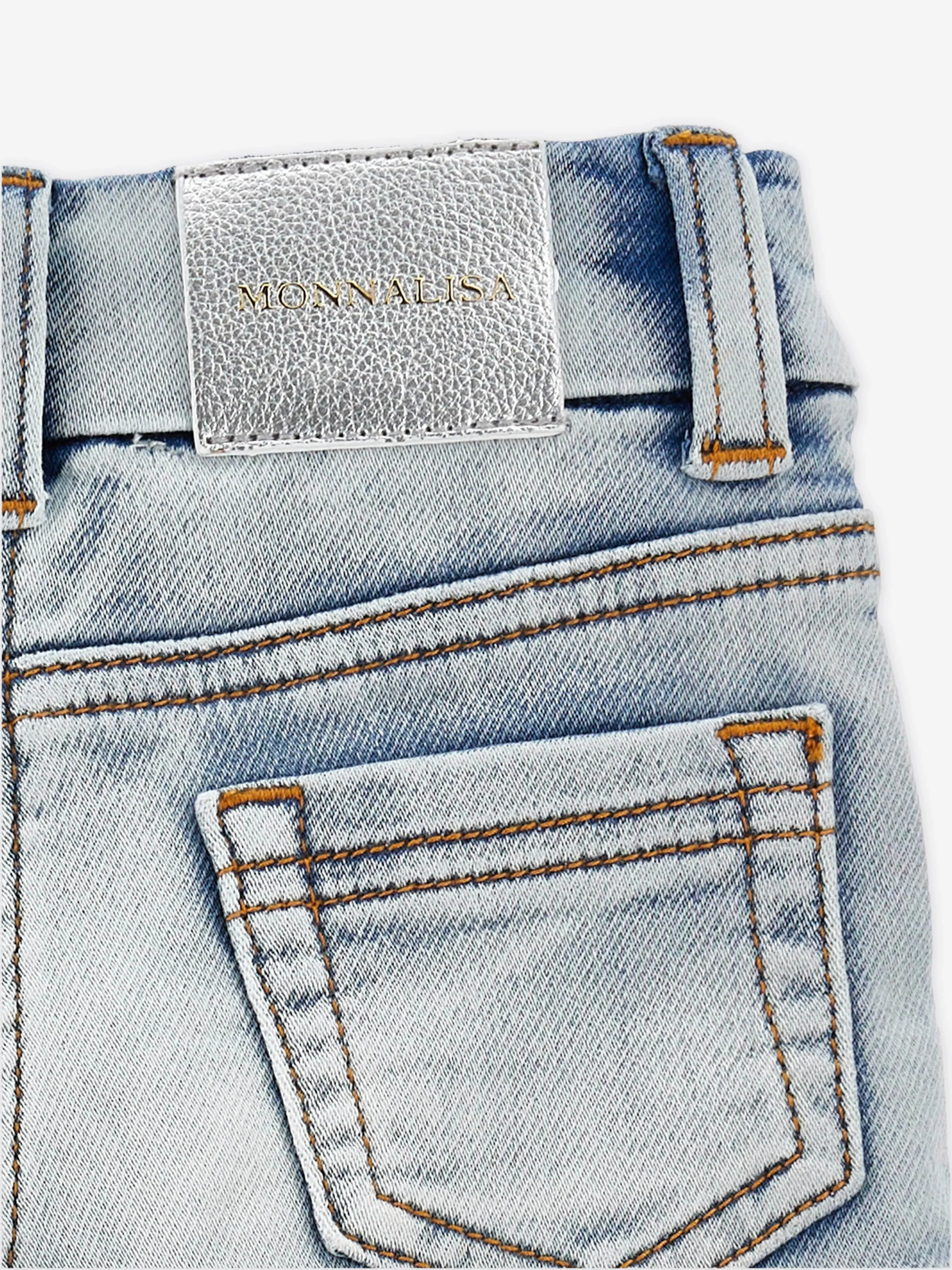Girls Denim Shorts in Blue