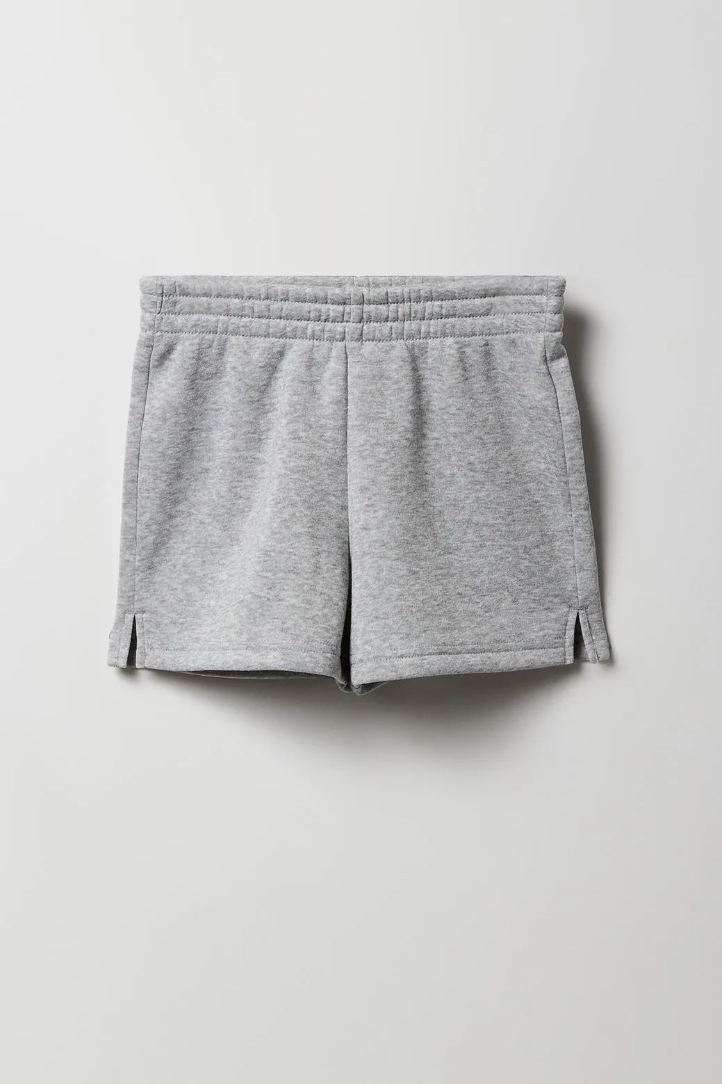 Girls Embroidered Fleece Hoodie & Short 2 Piece Set