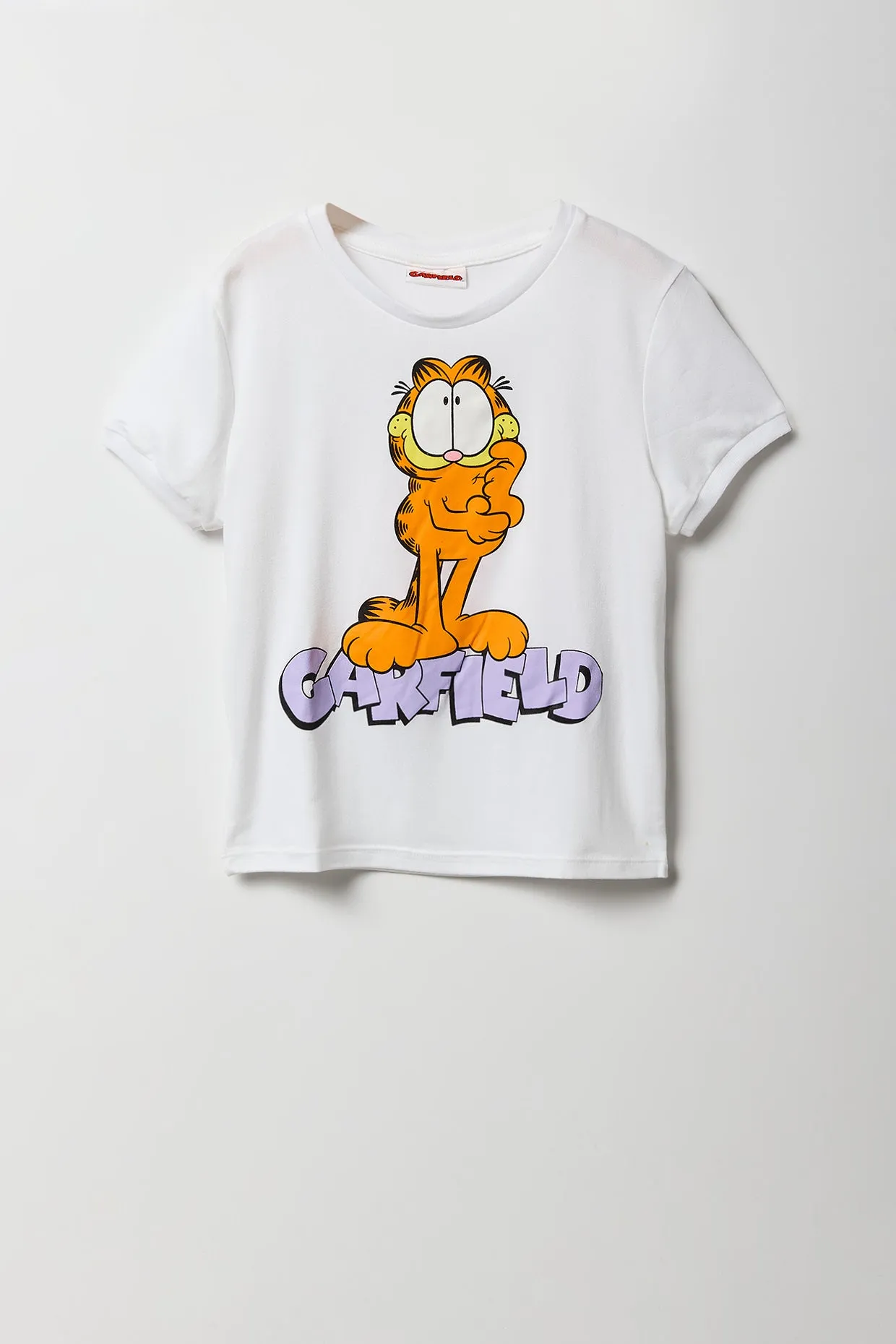 Girls Garfield T-Shirt & Short 2 Piece Pajama Set