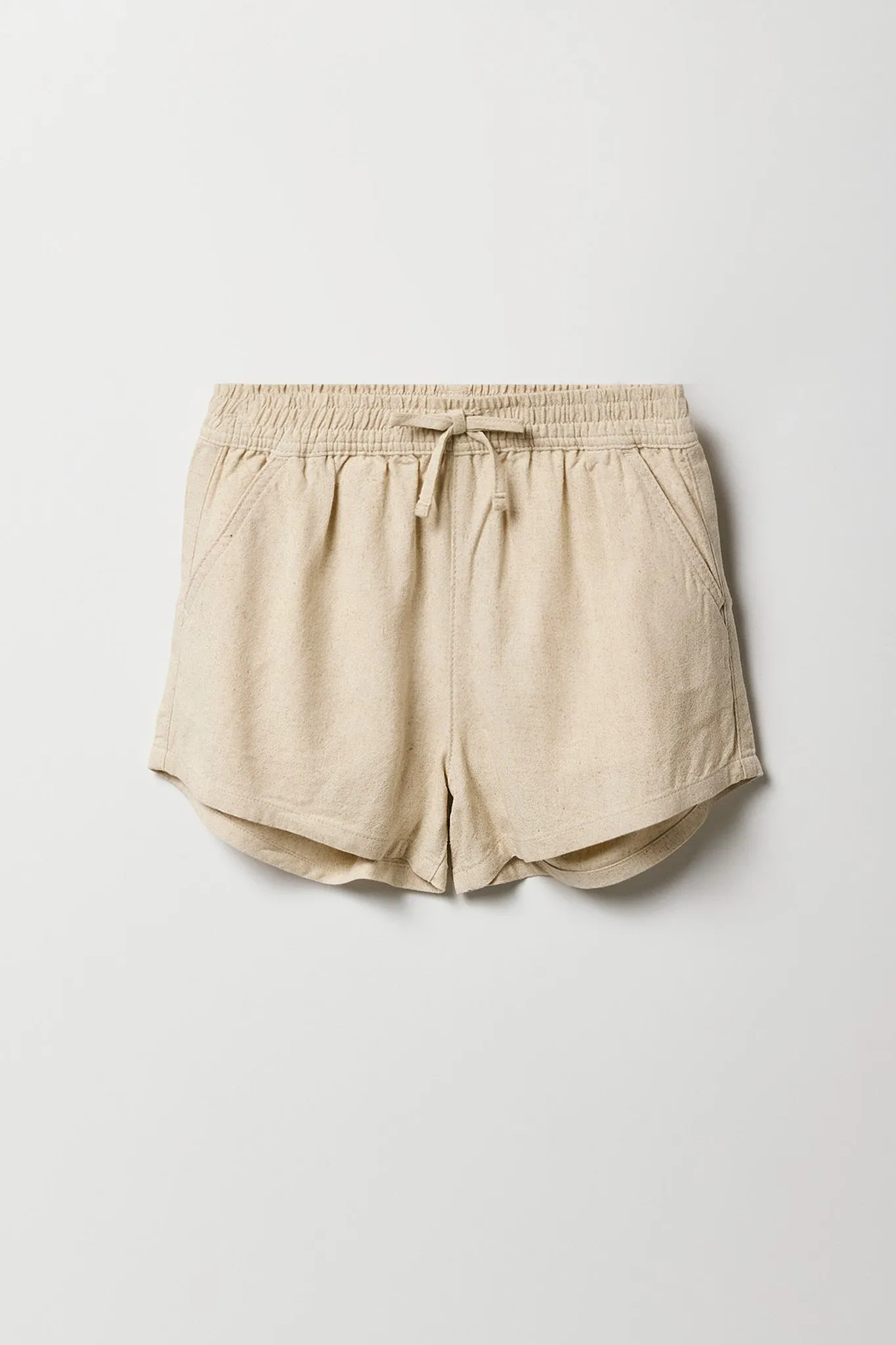 Girls Linen Drawstring Short