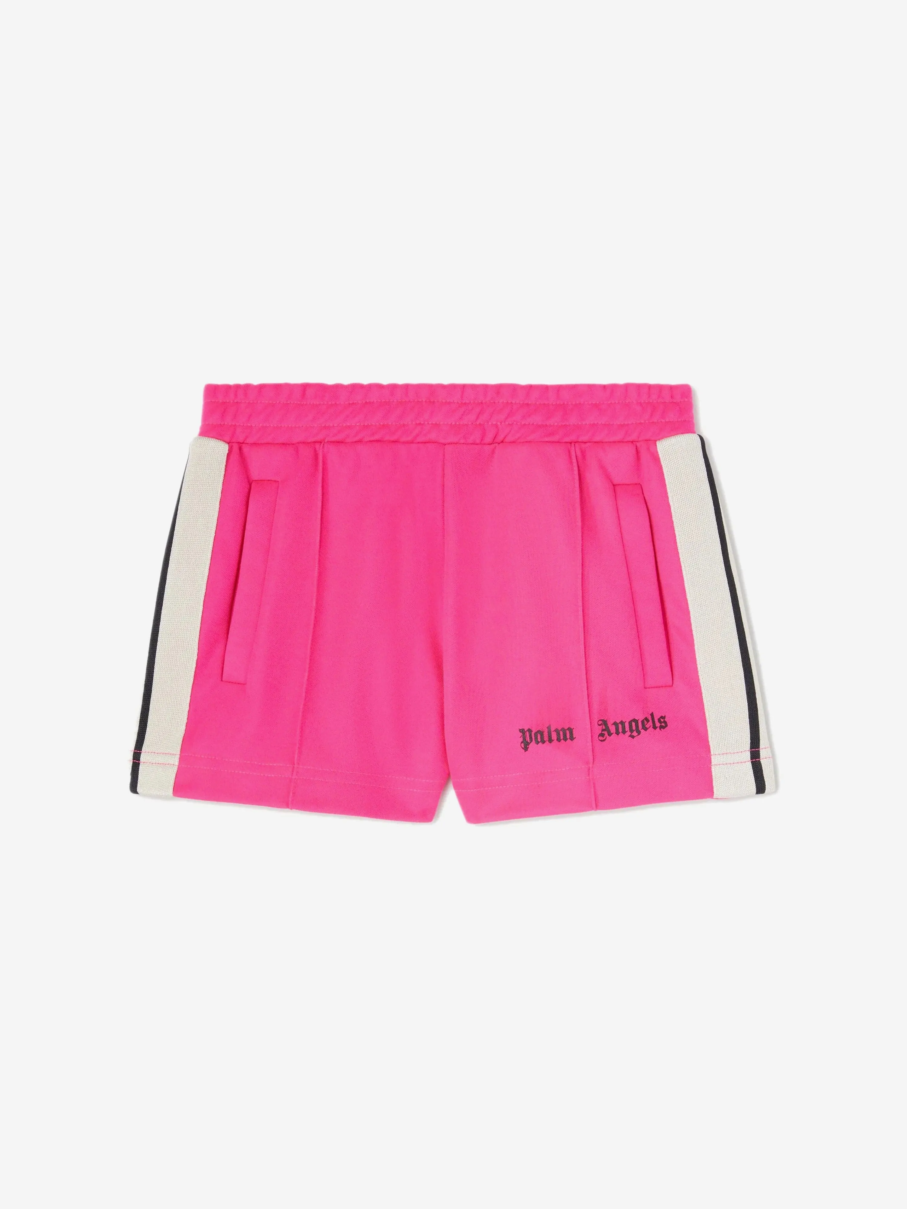 Girls Logo Track Shorts in Pink