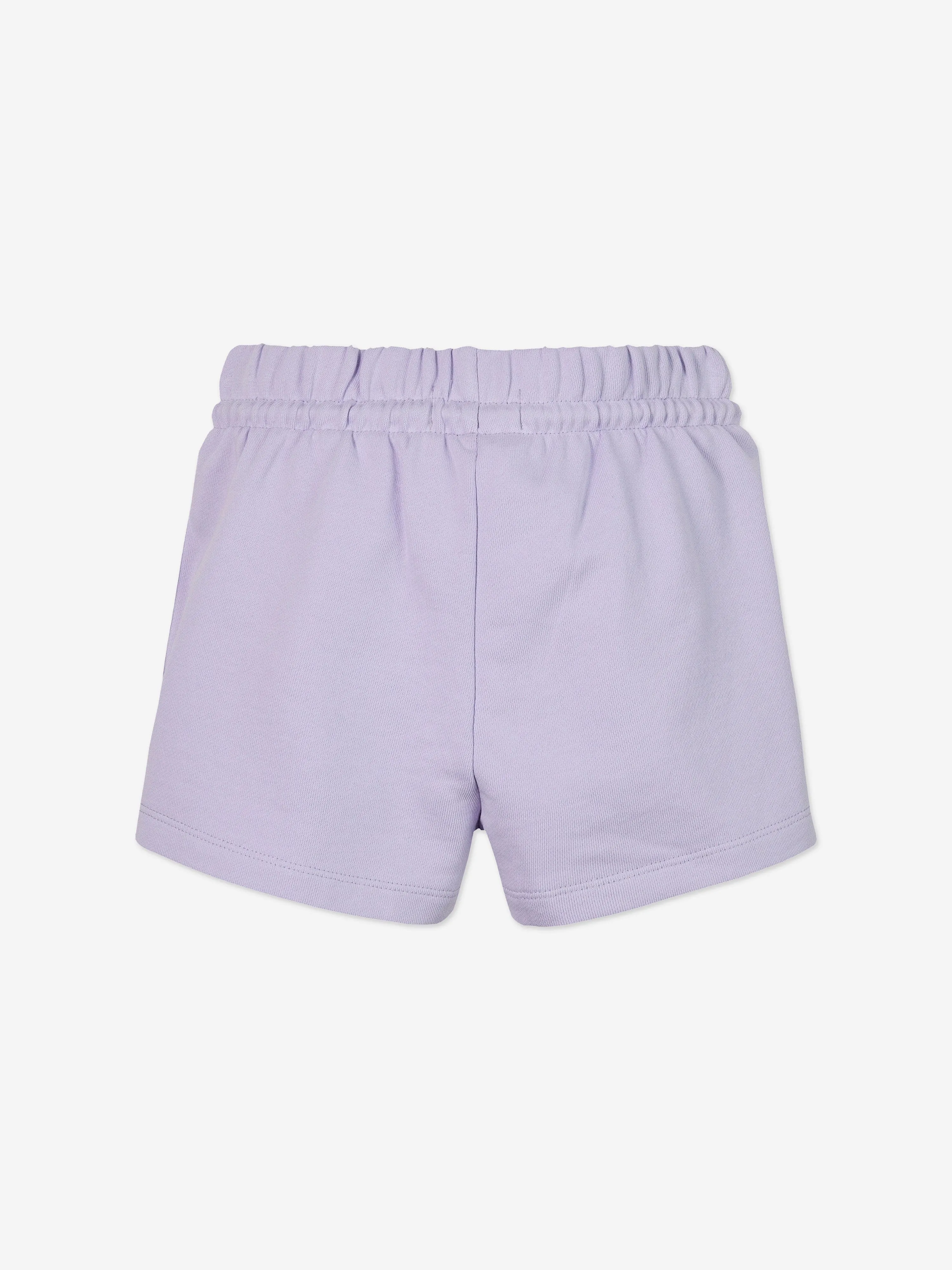 Girls Metallic CK Shorts in Purple