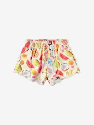 Girls Nicci Magical Fruits Swim Shorts in Multicolour (UPF50 )