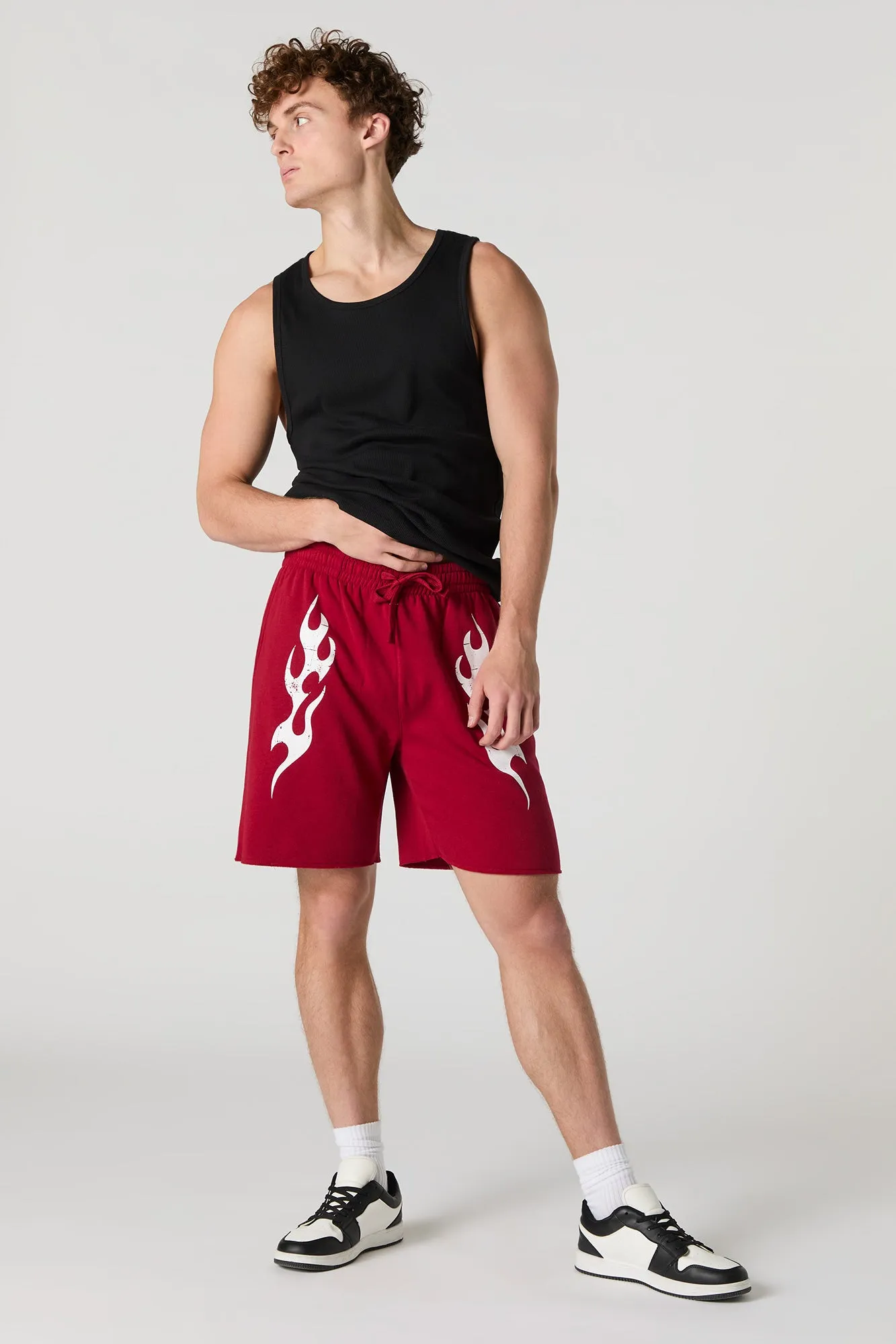 Graphic Fleece Short
