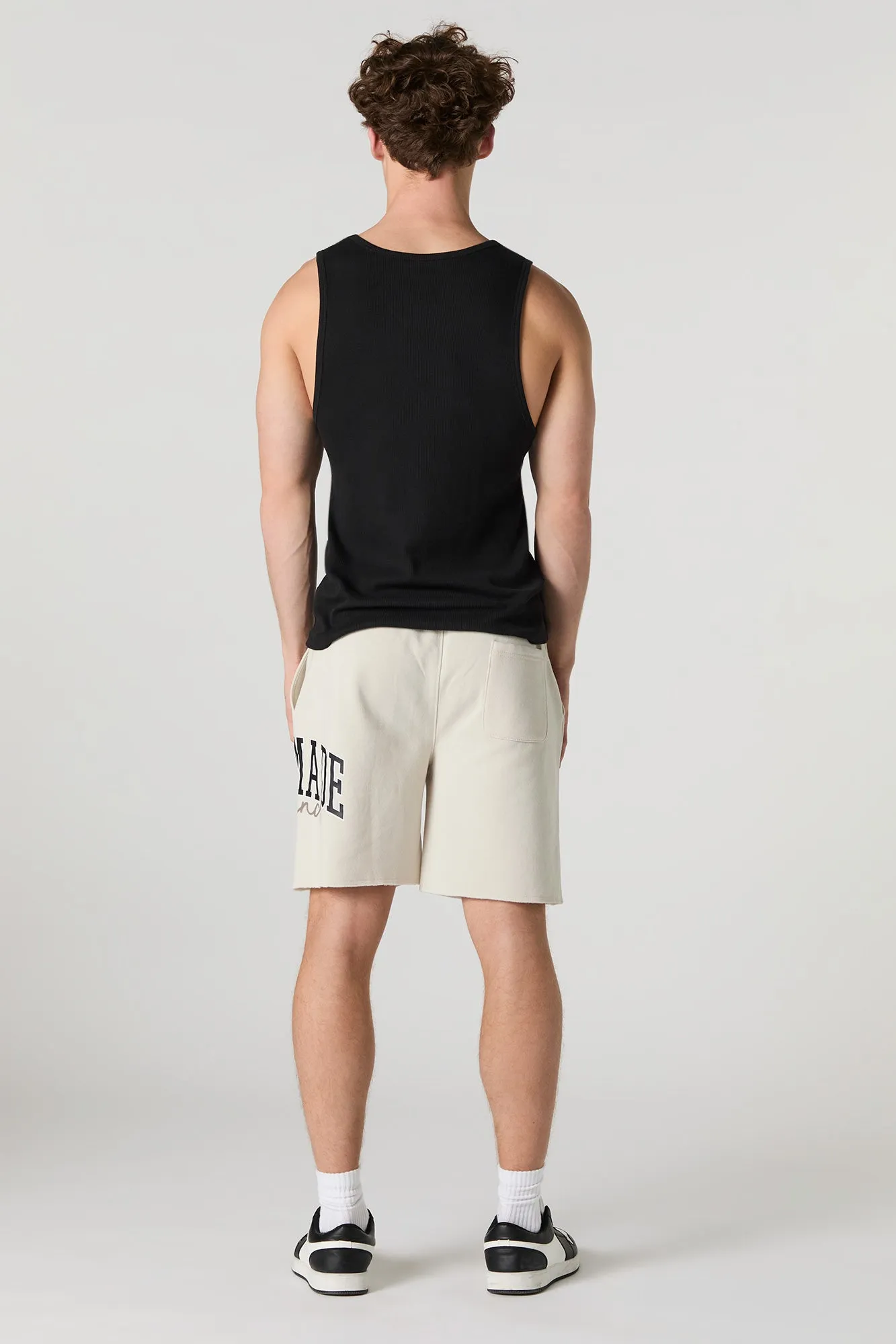 Graphic Fleece Short