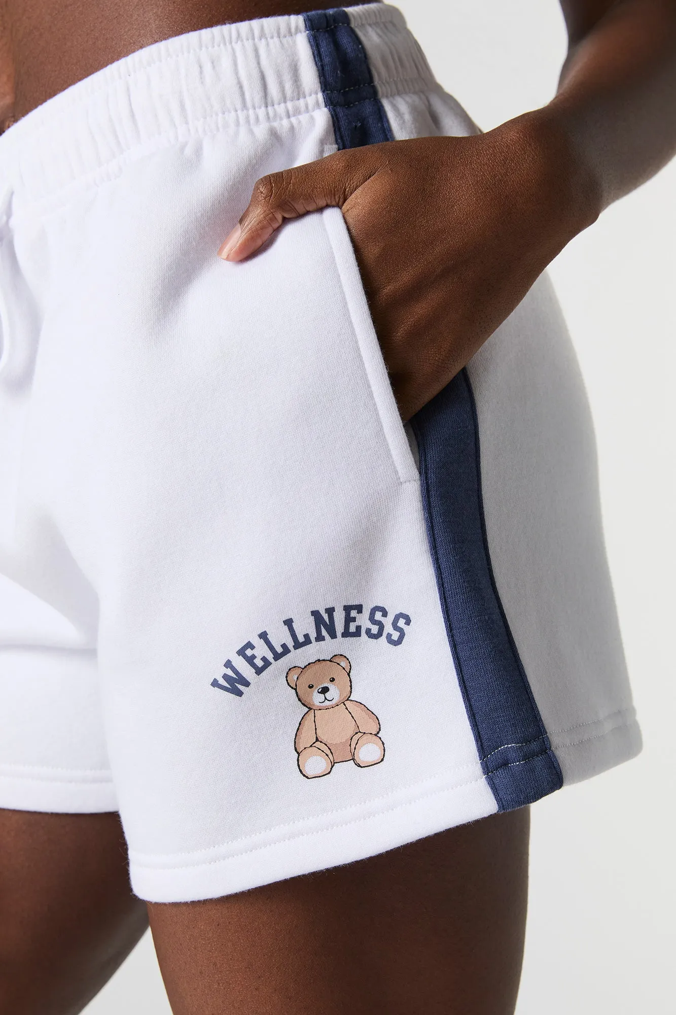 Graphic High Rise Fleece Short