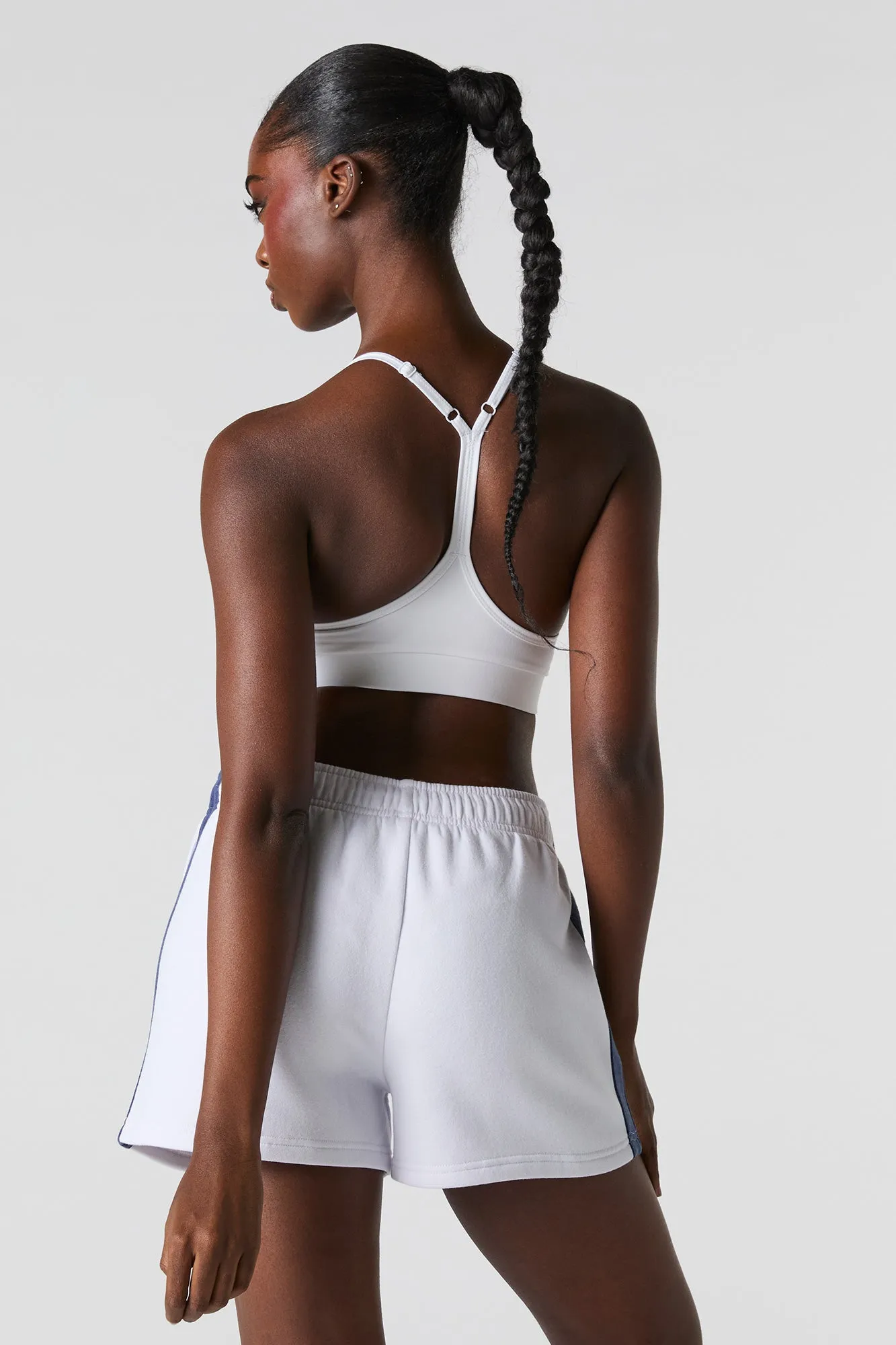 Graphic High Rise Fleece Short