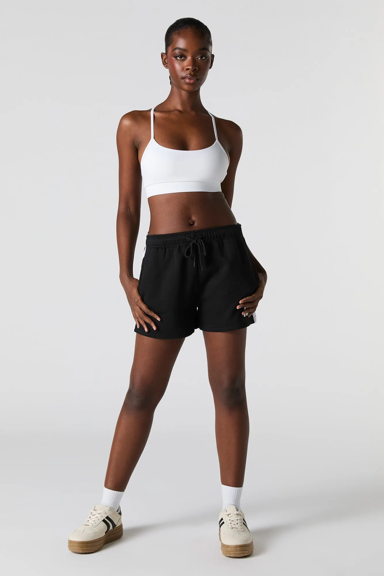 Graphic High Rise Fleece Short