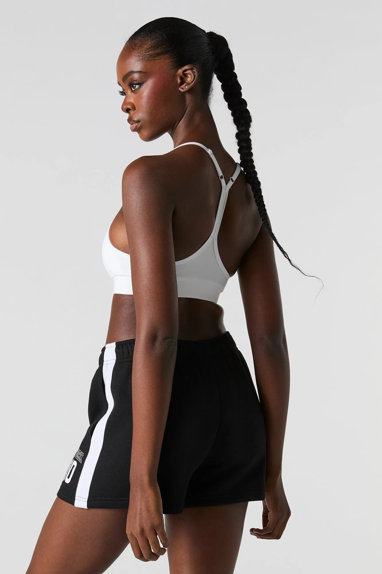 Graphic High Rise Fleece Short