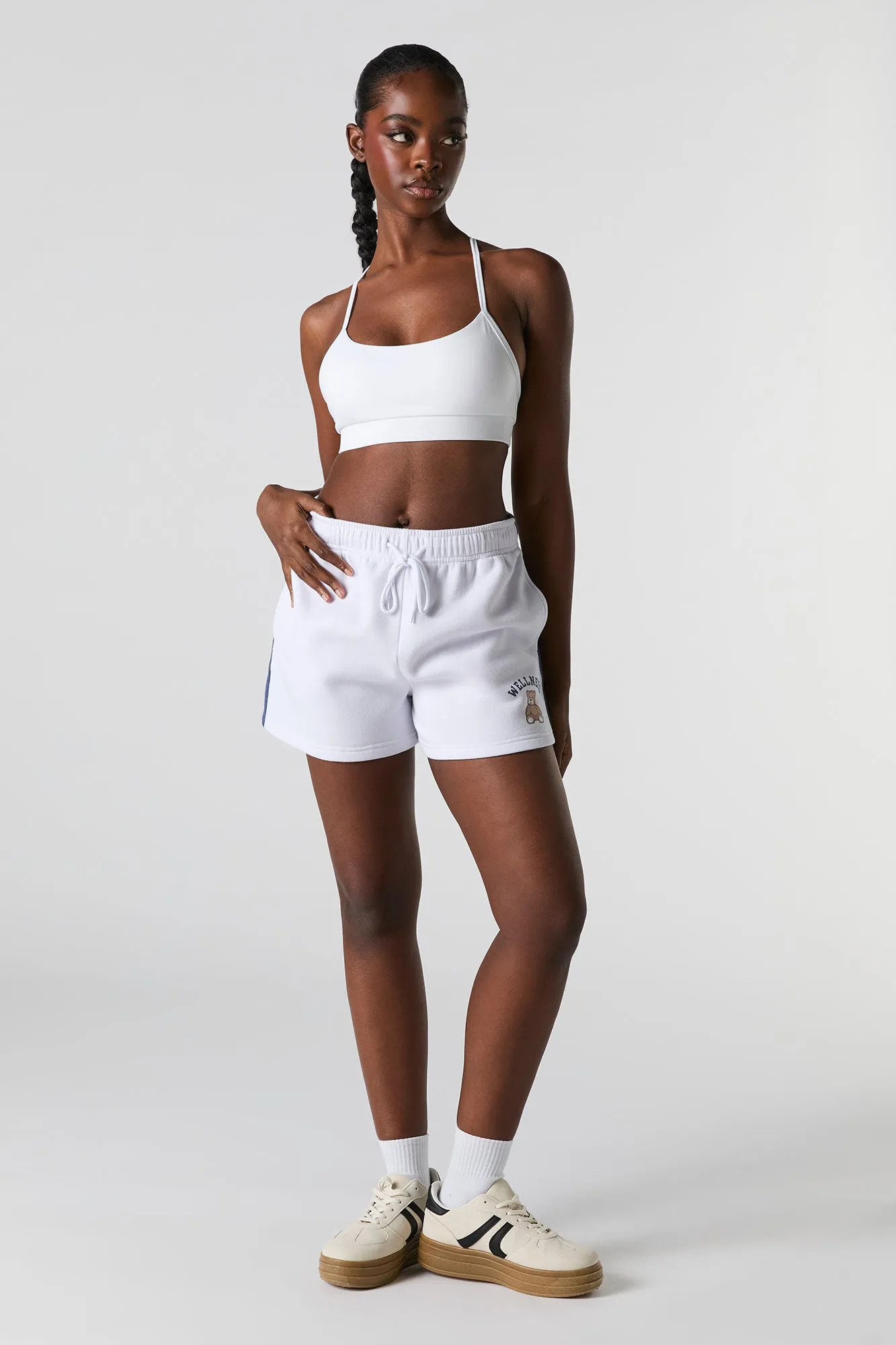 Graphic High Rise Fleece Short