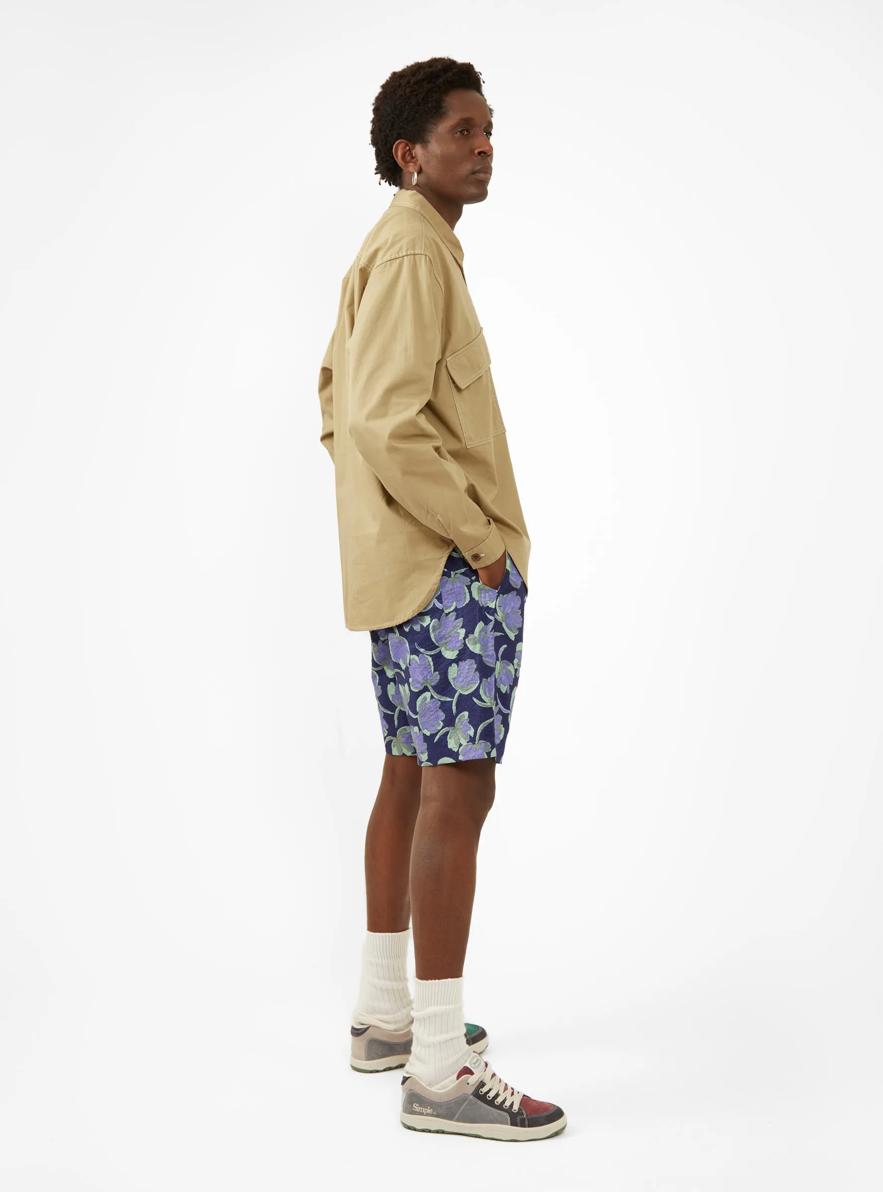 Home Party Shorts Purple