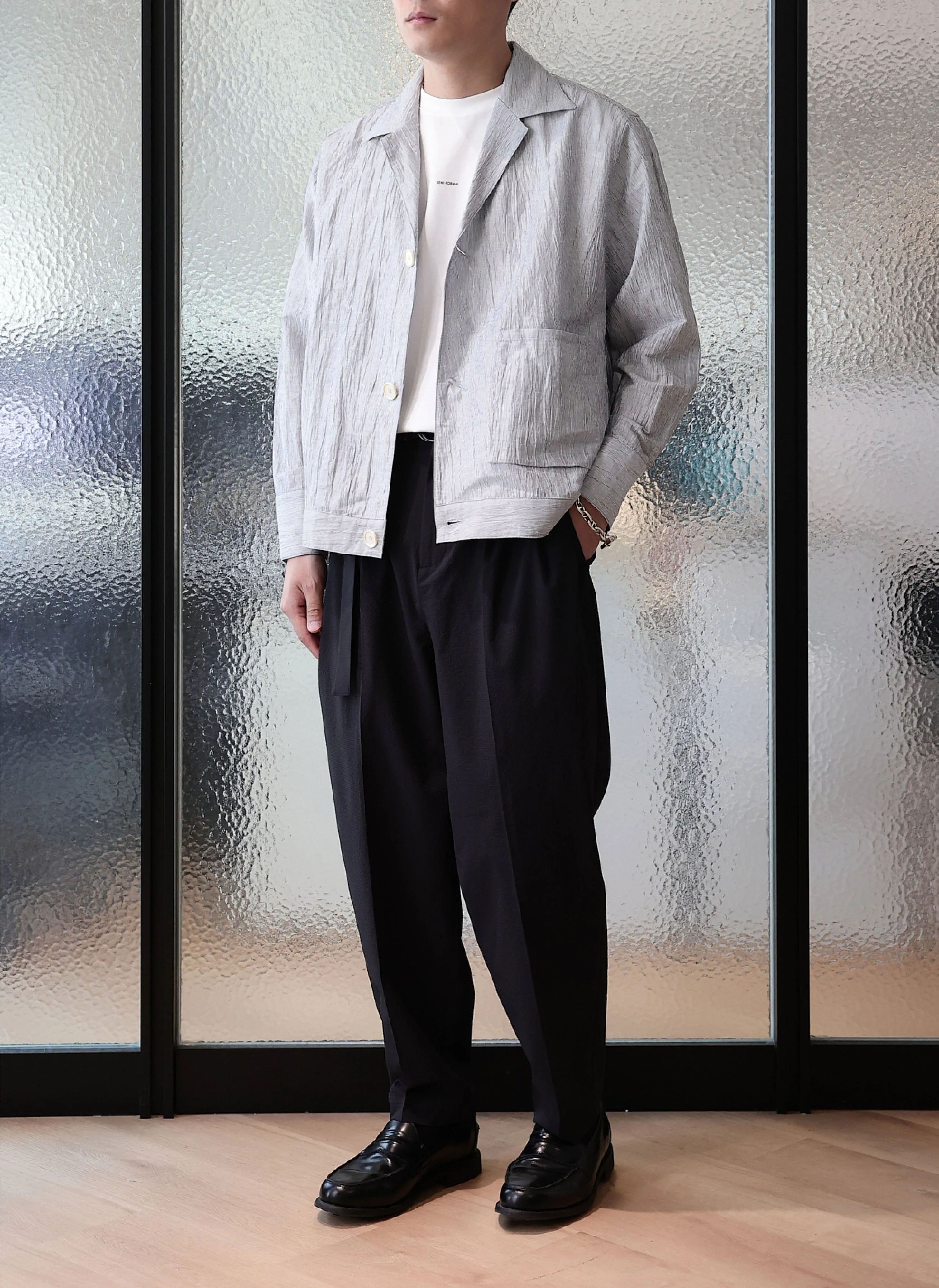 Hybrid Linen Shirt Trucker Jacket