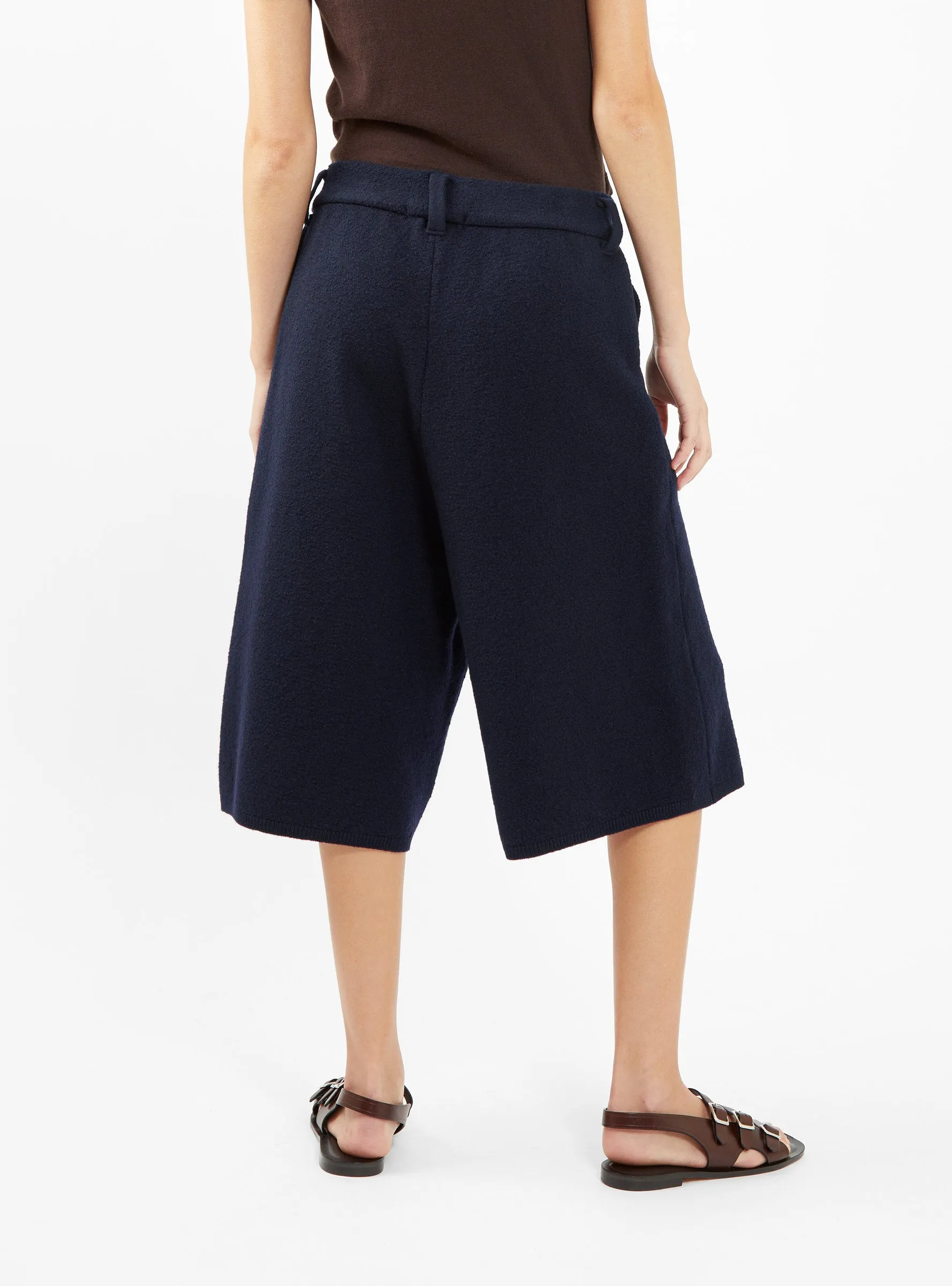Kliza Wool Shorts Dark Navy