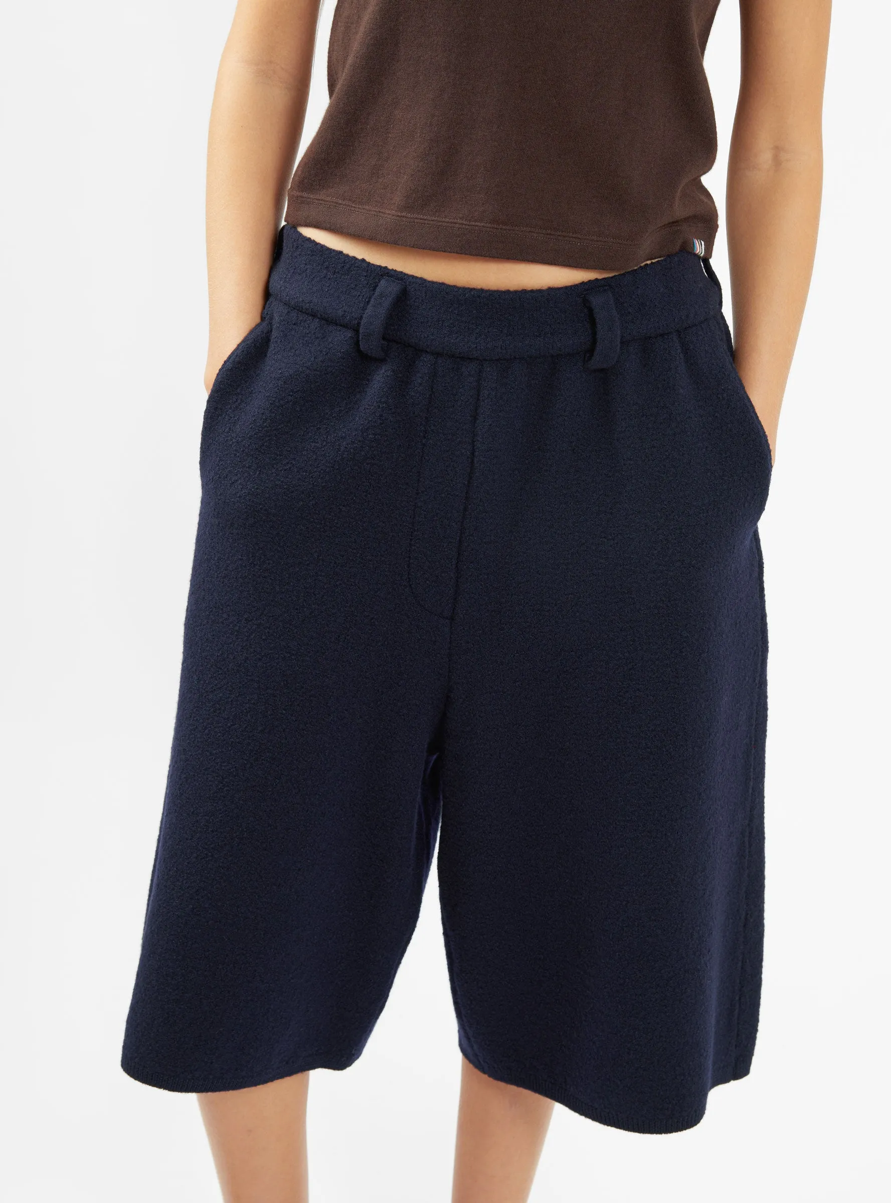 Kliza Wool Shorts Dark Navy