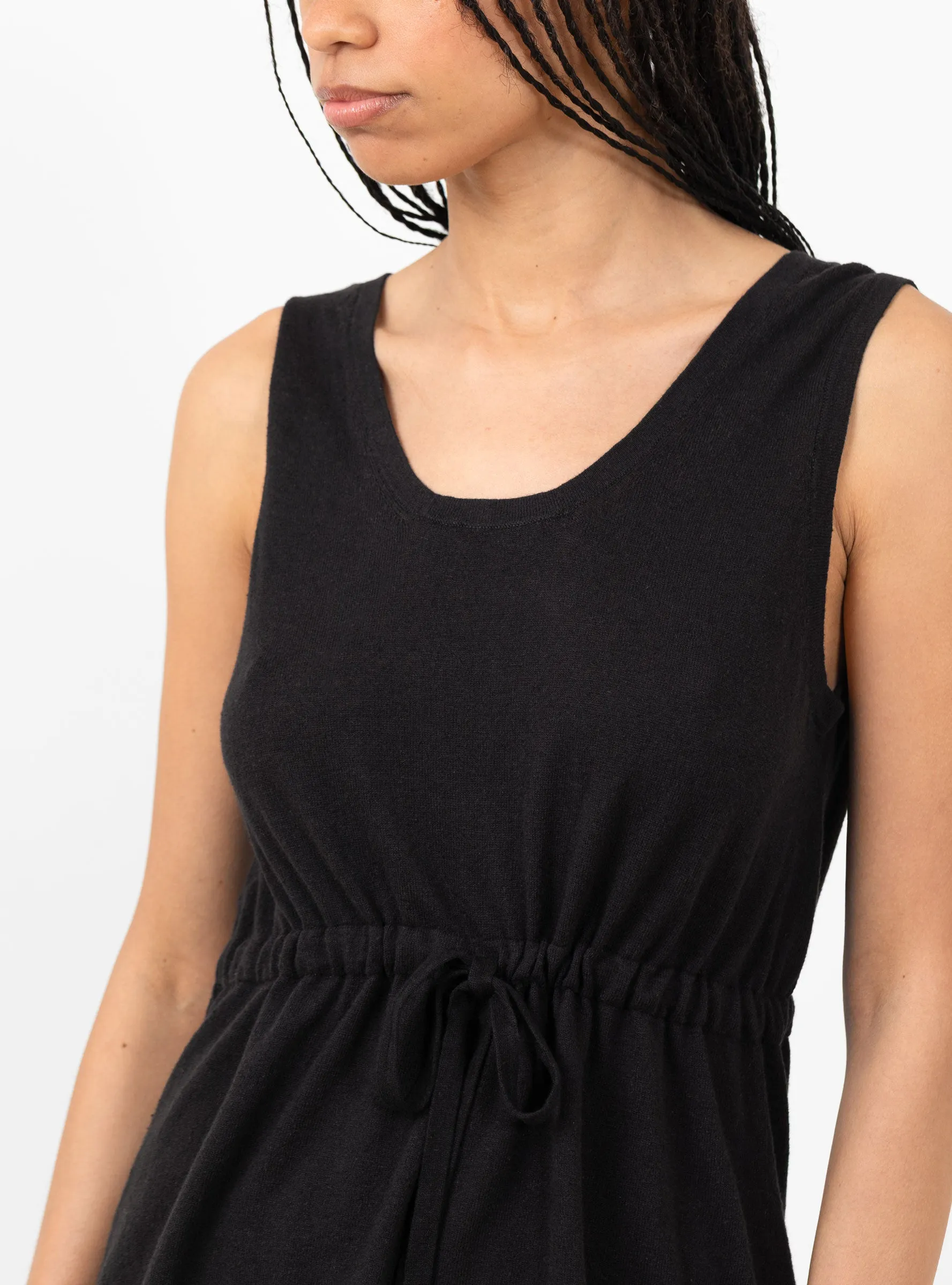 Laced Tank Top Black