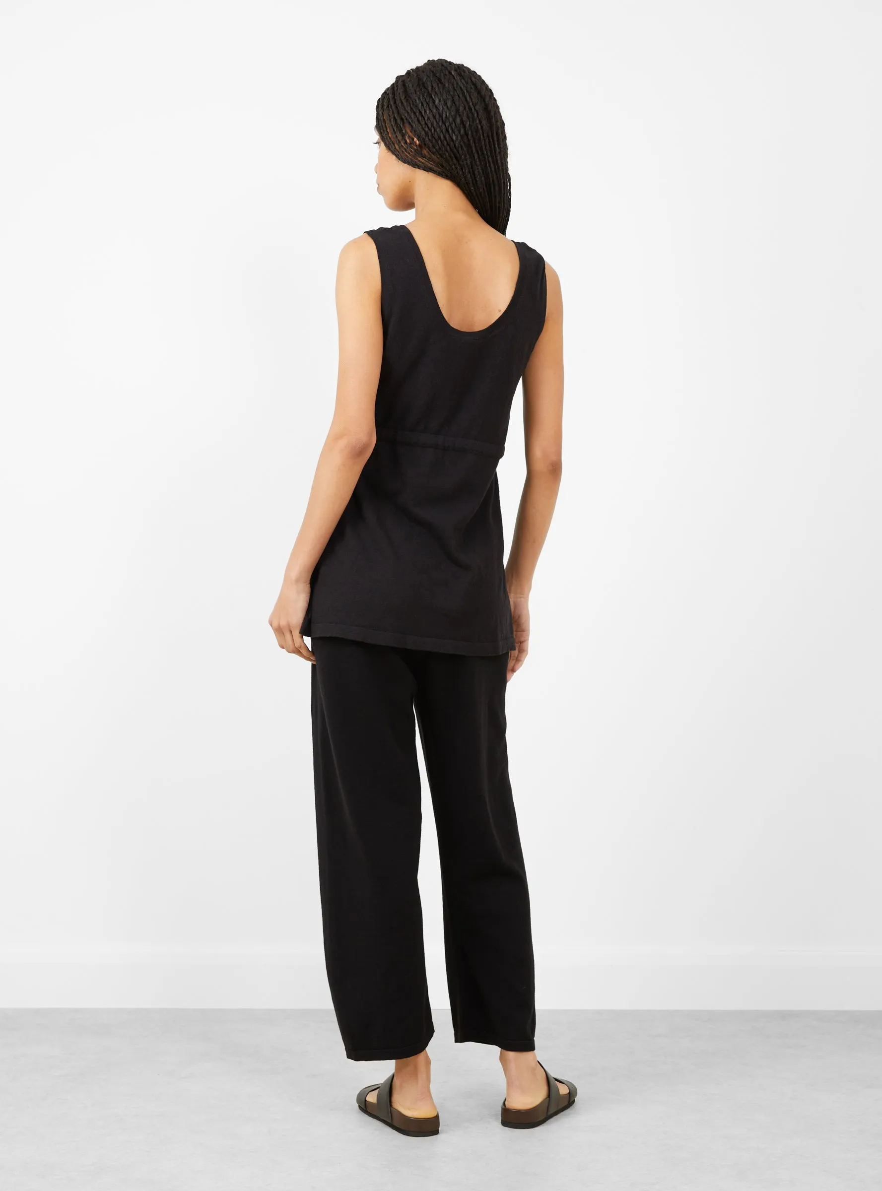 Laced Tank Top Black