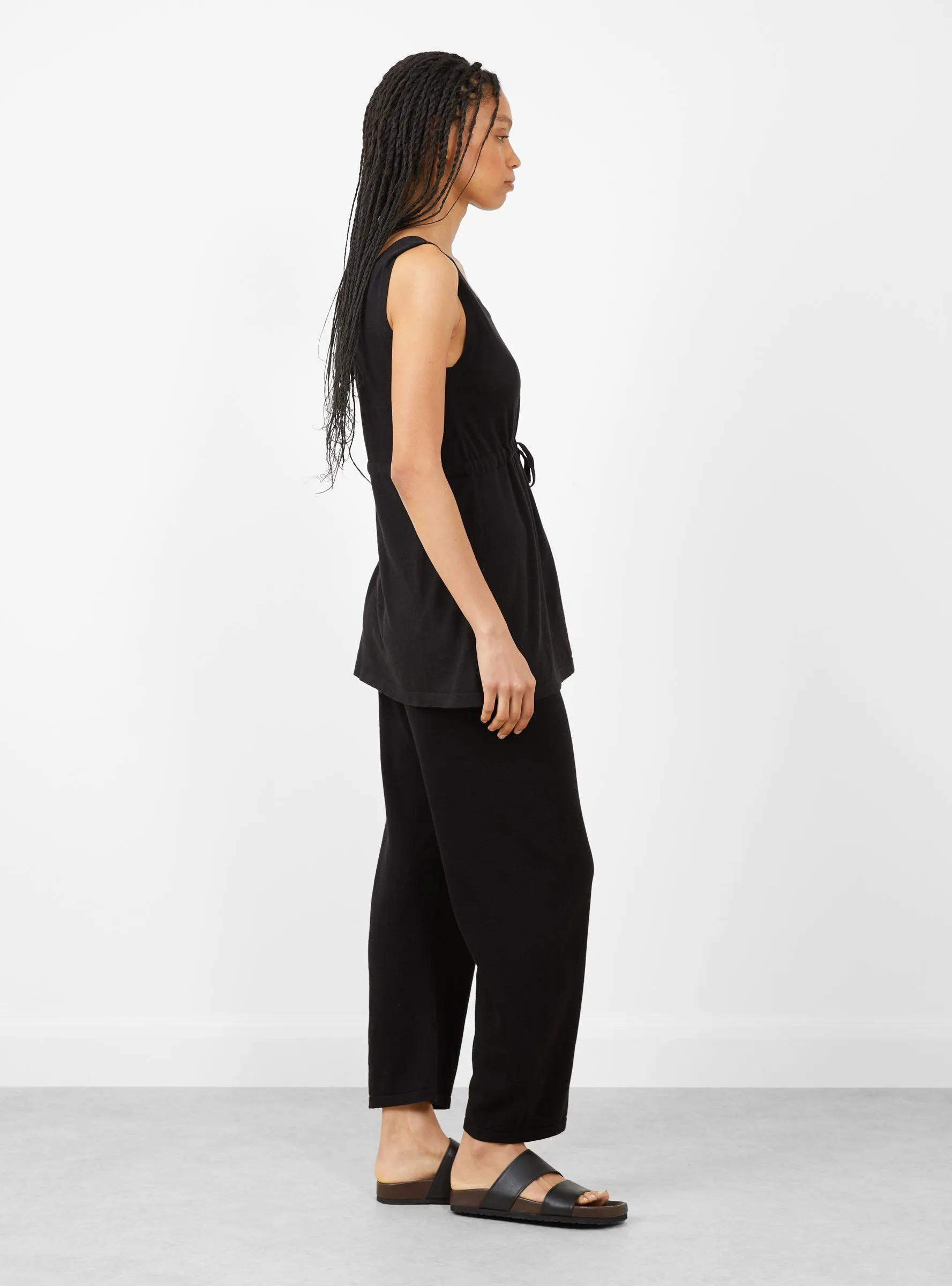 Laced Tank Top Black