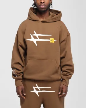 Loiter Hybrid Premium Hoodie Brown