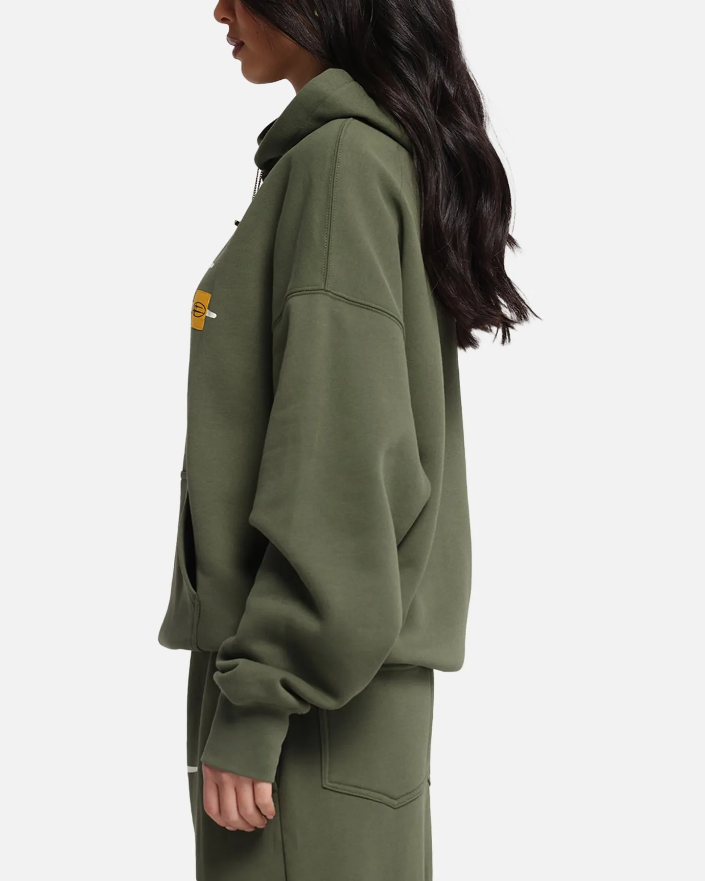 Loiter Hybrid Premium Hoodie Olive