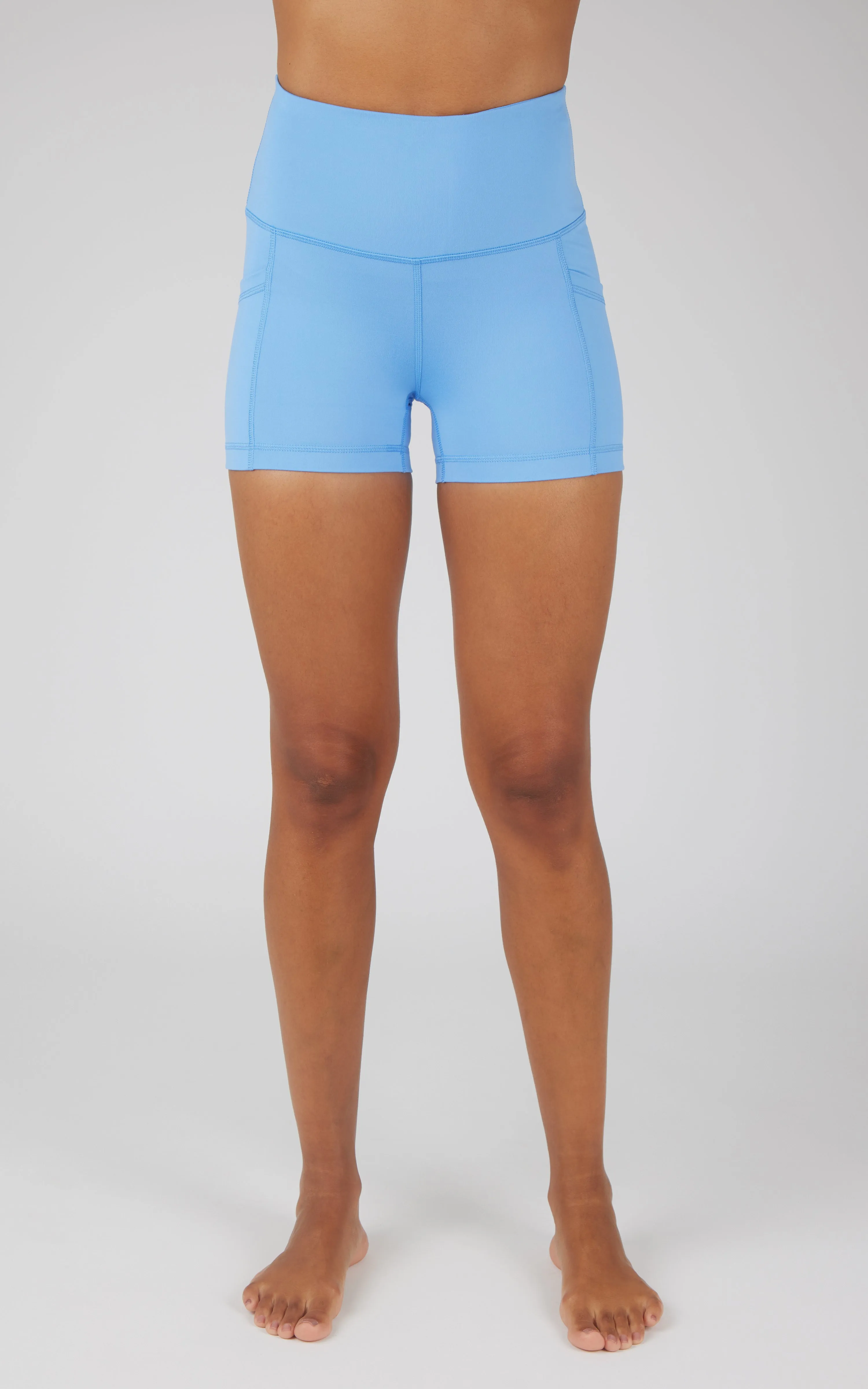 Lux Polygiene Tribeca High Waist 3 1/2" Short with Side Pockets