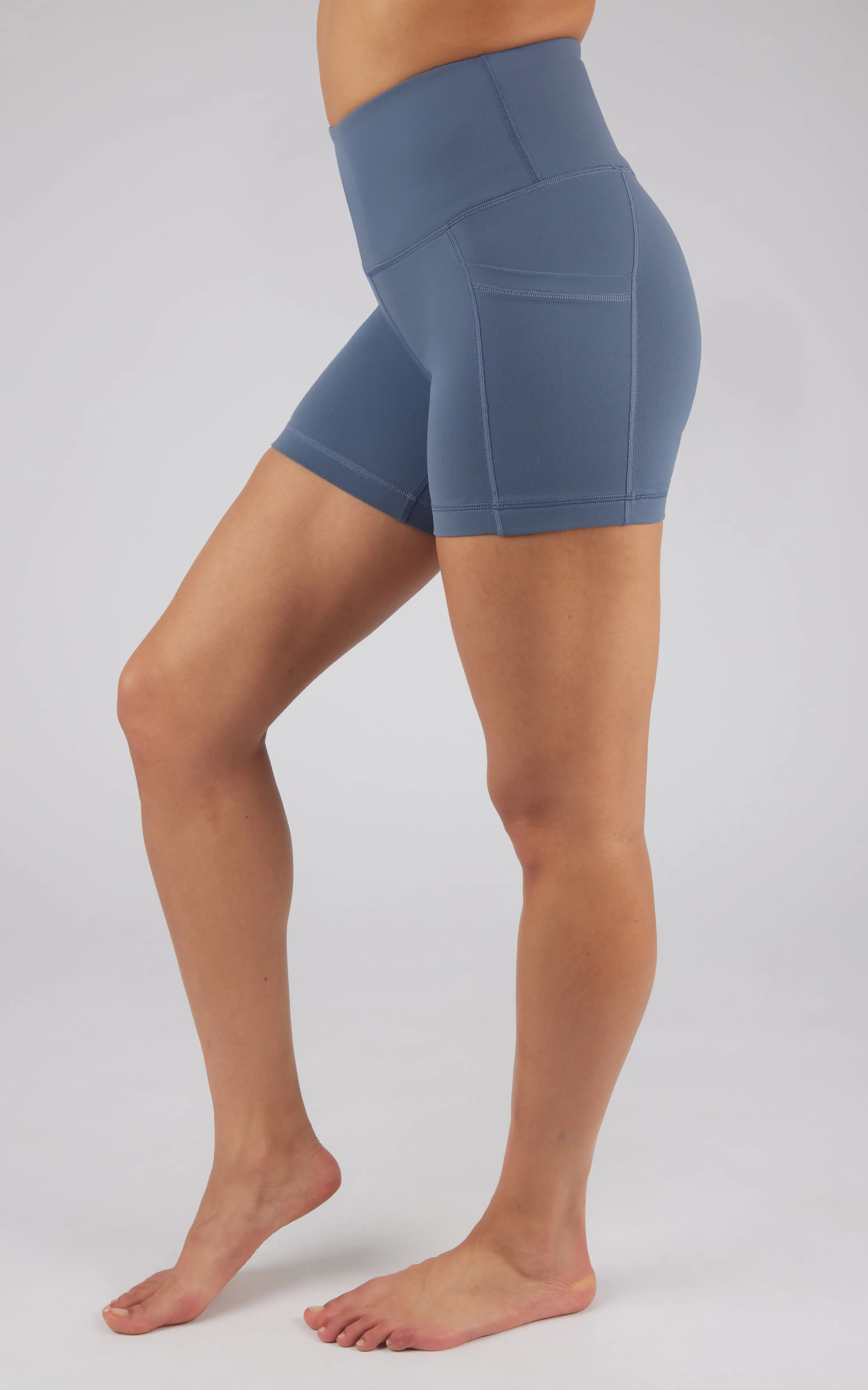Lux Tribeca 5" High Waist Side Pocket Bike Short