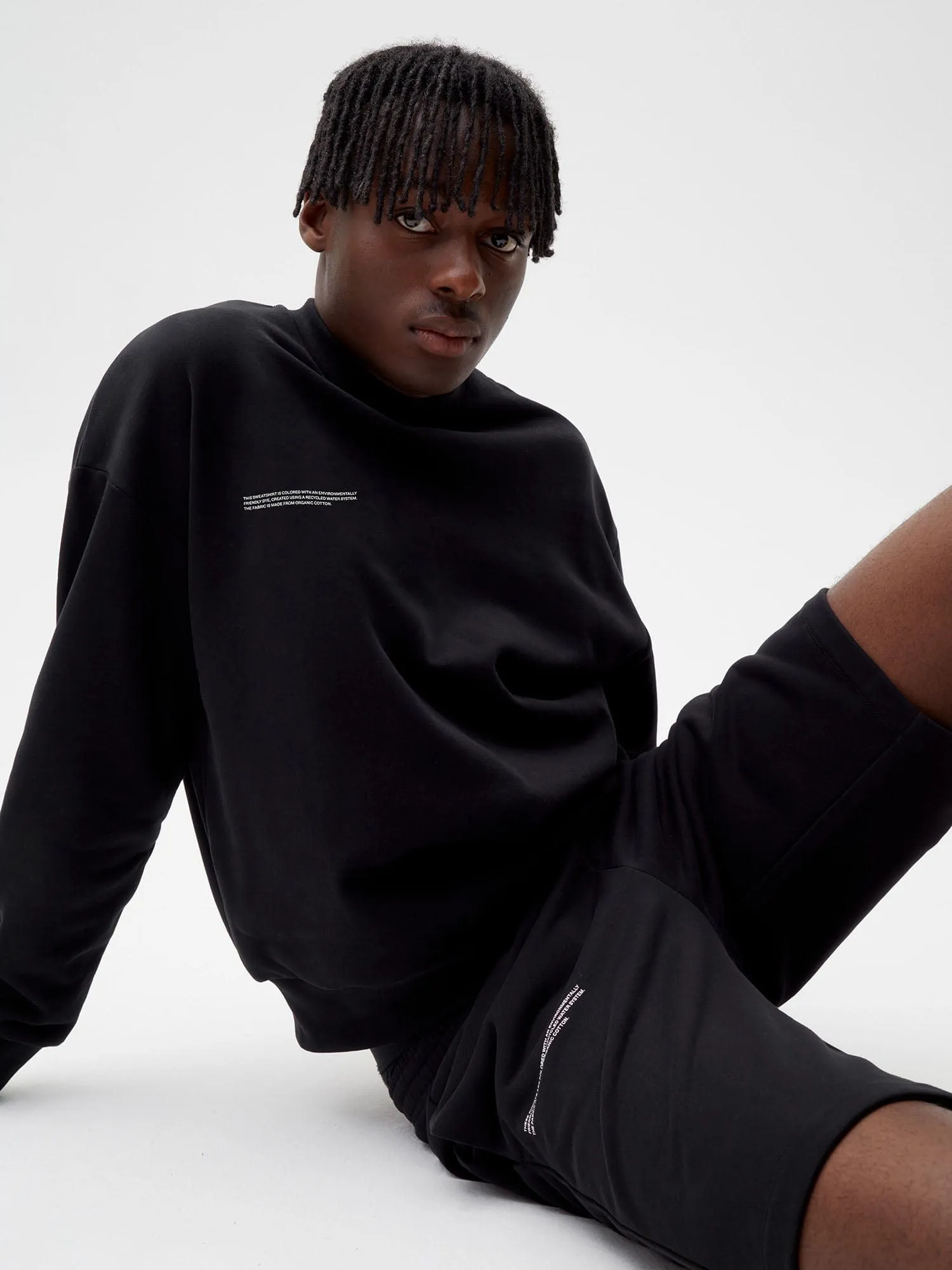 Mens 365 Midweight Long Shorts—black