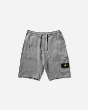 Men's Garment Dyed Cotton Fleece Shorts Melange Grey