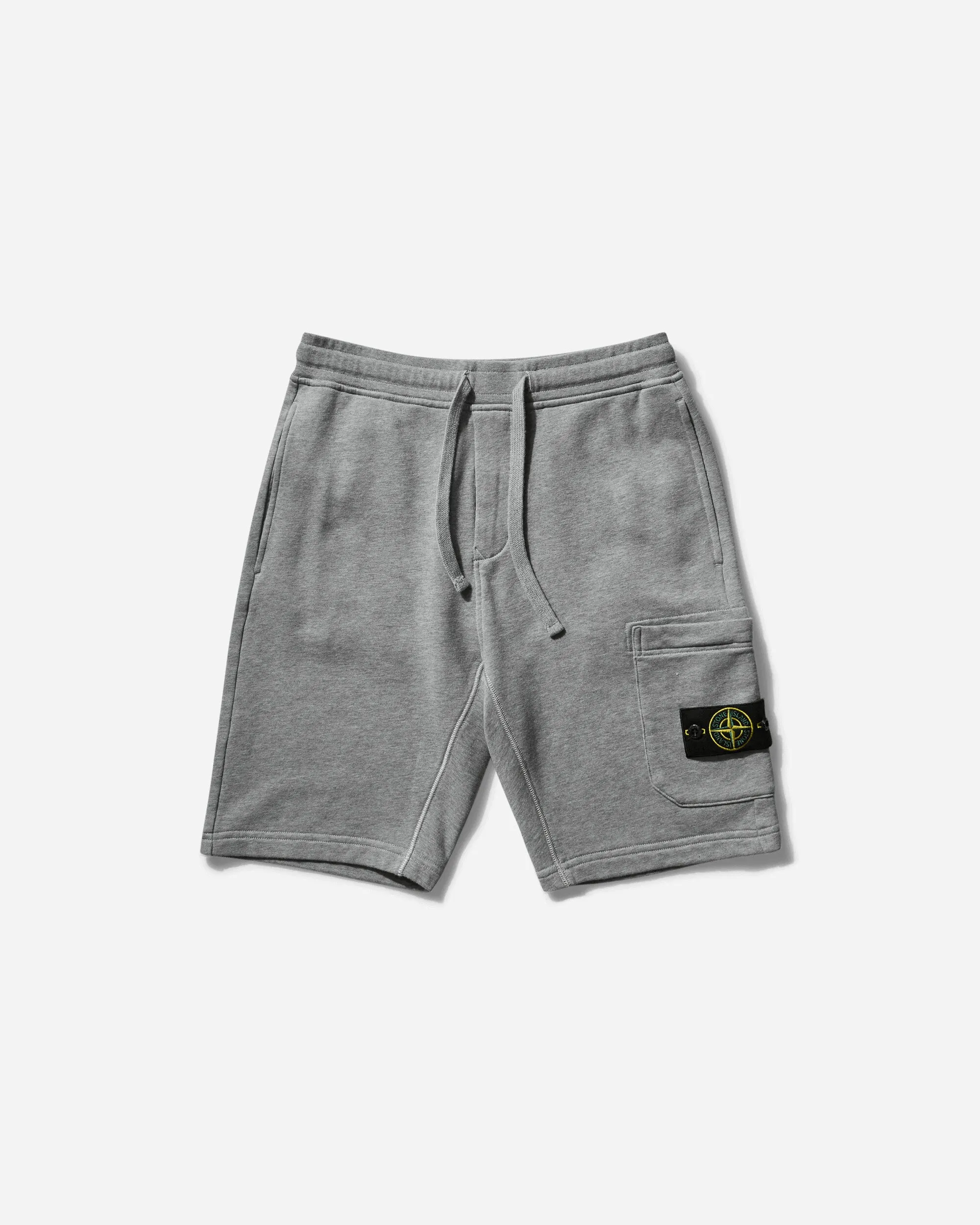 Men's Garment Dyed Cotton Fleece Shorts Melange Grey