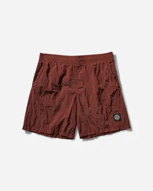 Men's Nylon Metal Swim Shorts Copper