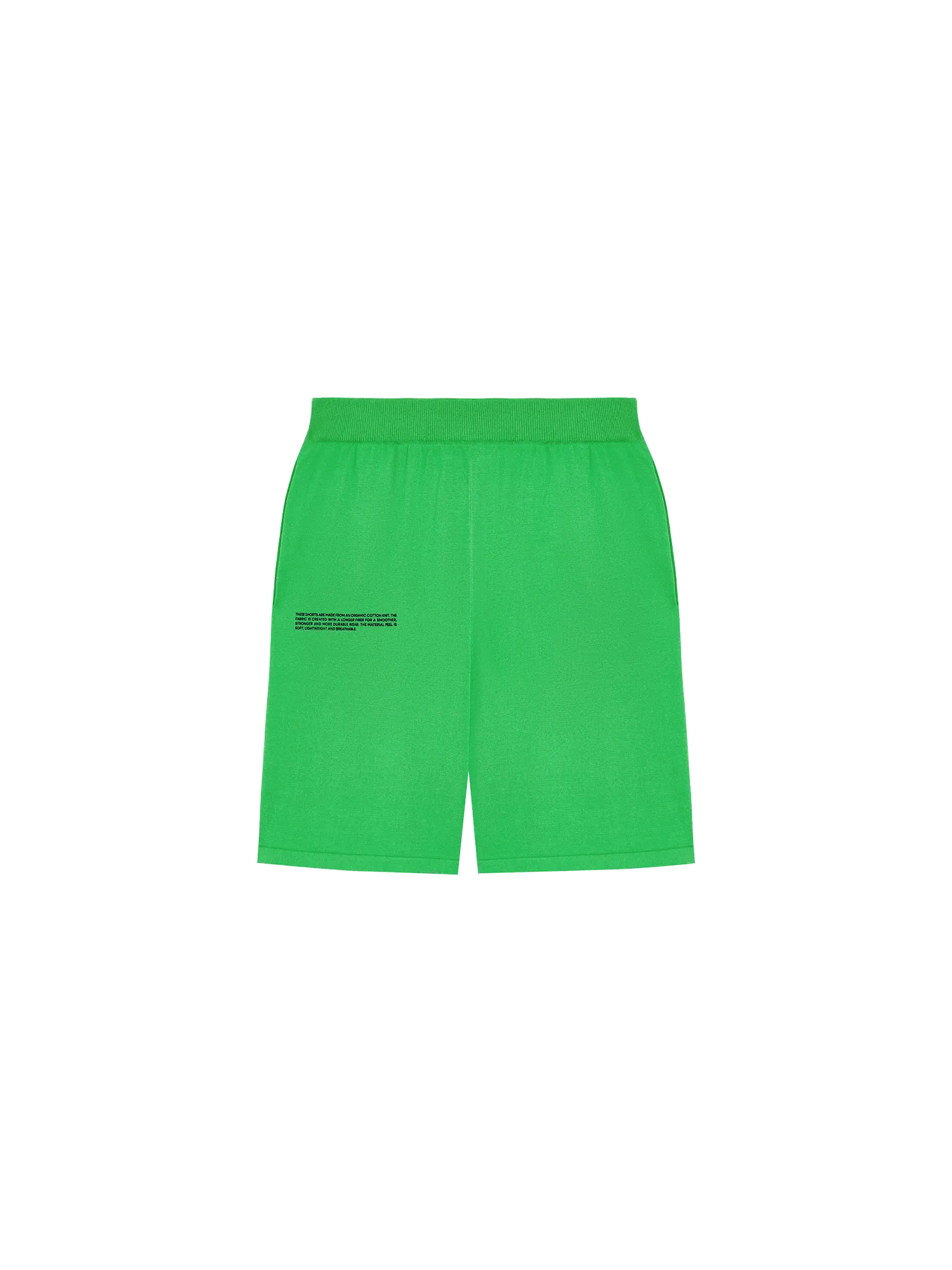 Mens Organic Cotton Knit Shorts—jade green