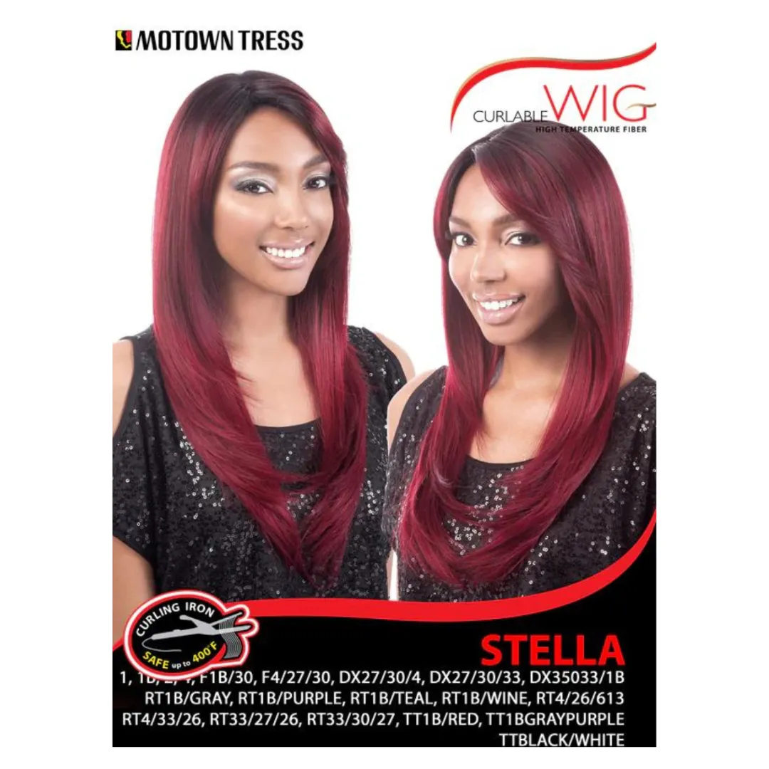 Motown Tress Curlable High Temp Fiber Synthetic Wig- Stella