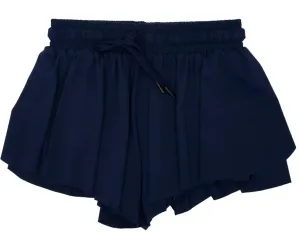 Navy Butterfly Flowy Shorts