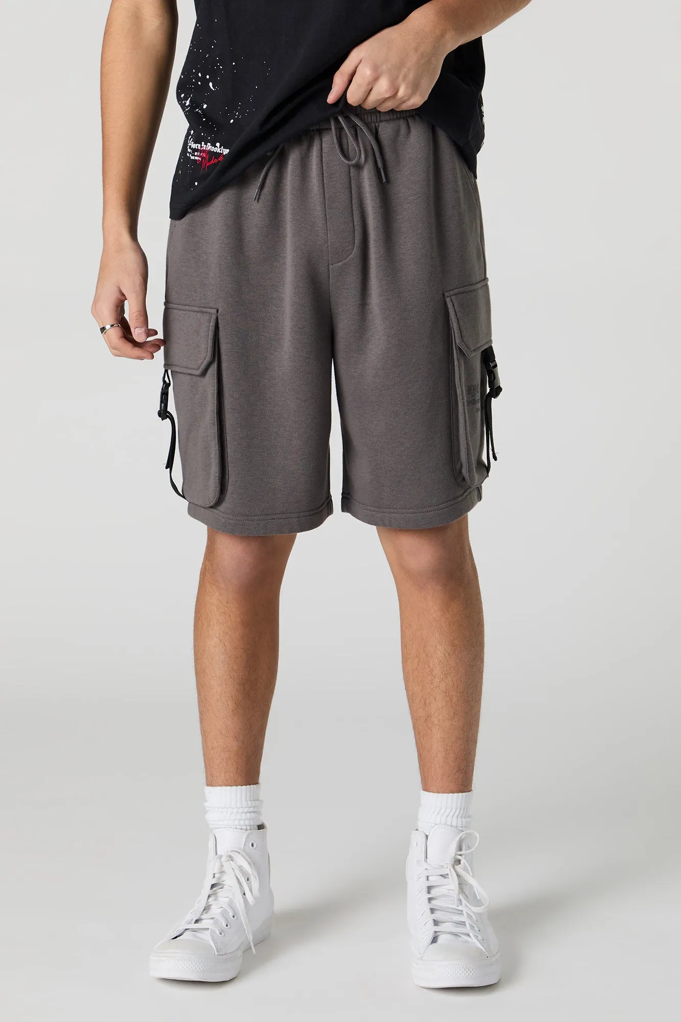 NY Graphic Fleece Cargo Short
