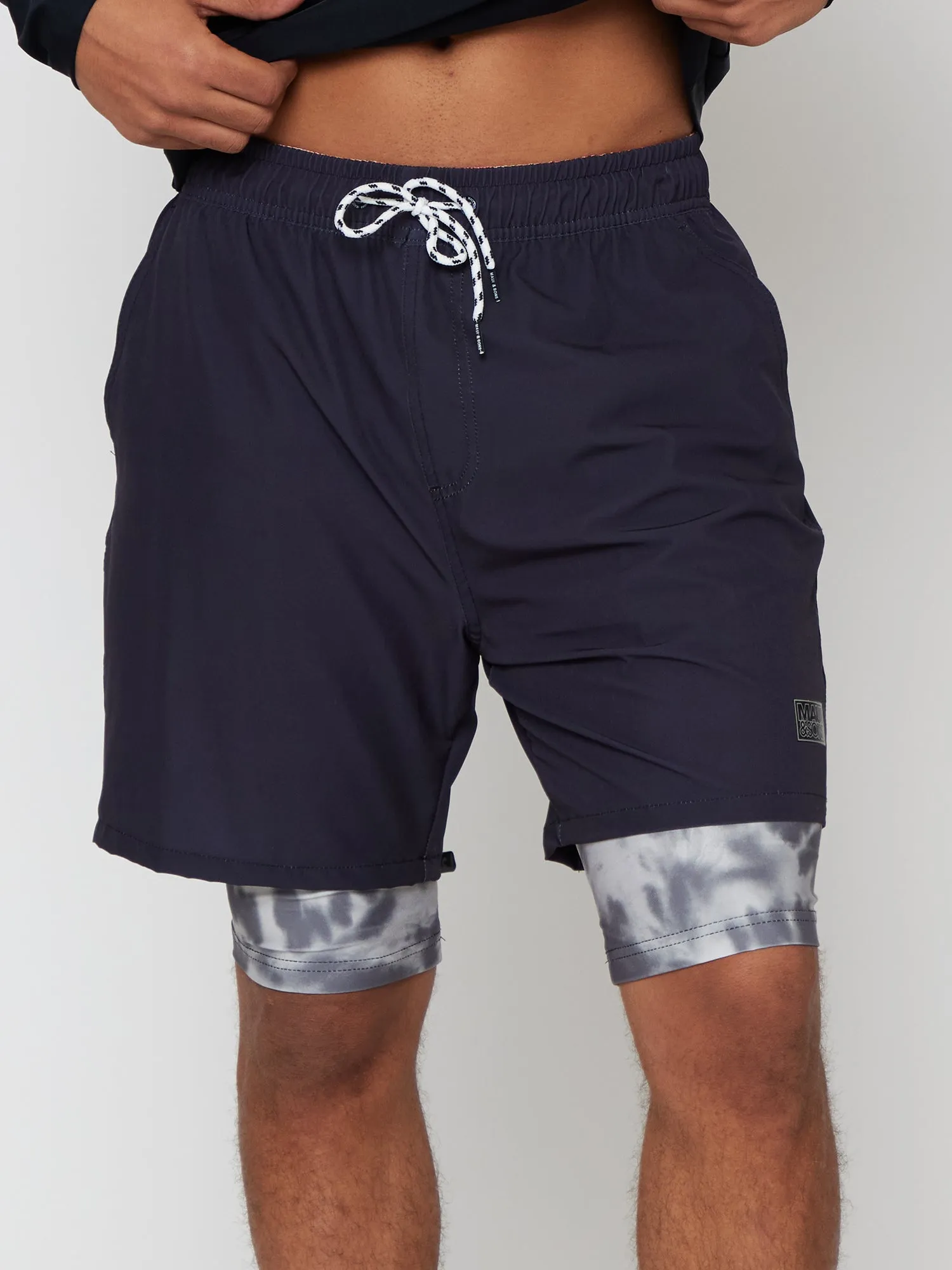 Palm Mix Hybrid Compression Pool Shorts