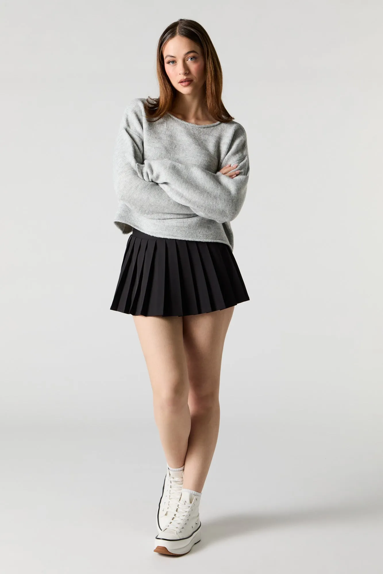 Pleated Mini Skort