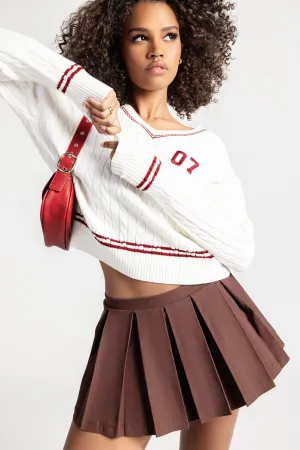 Pleated Mini Skort